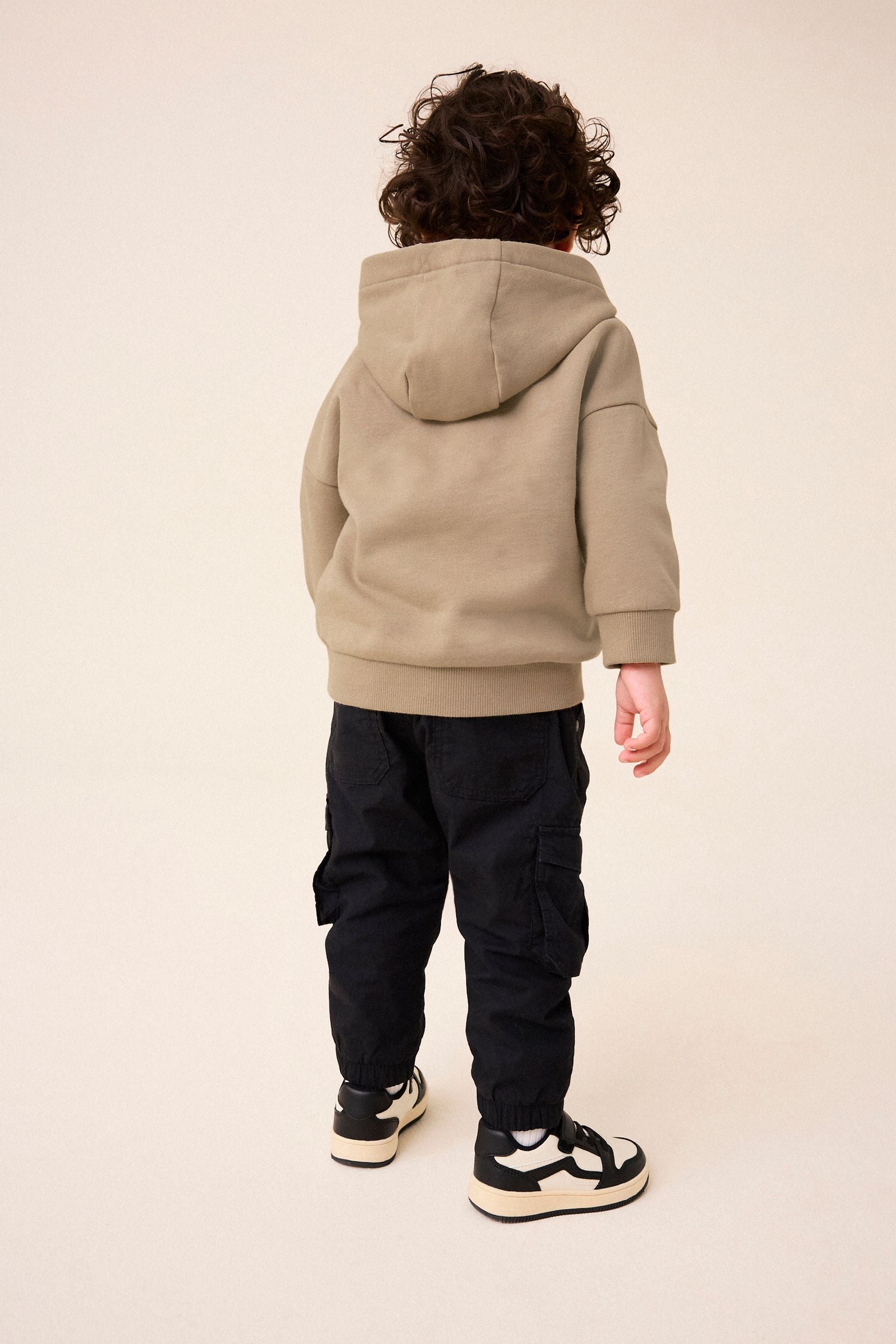 Stone Borg Bear 100% Cotton Hoodie (3mths-7yrs)