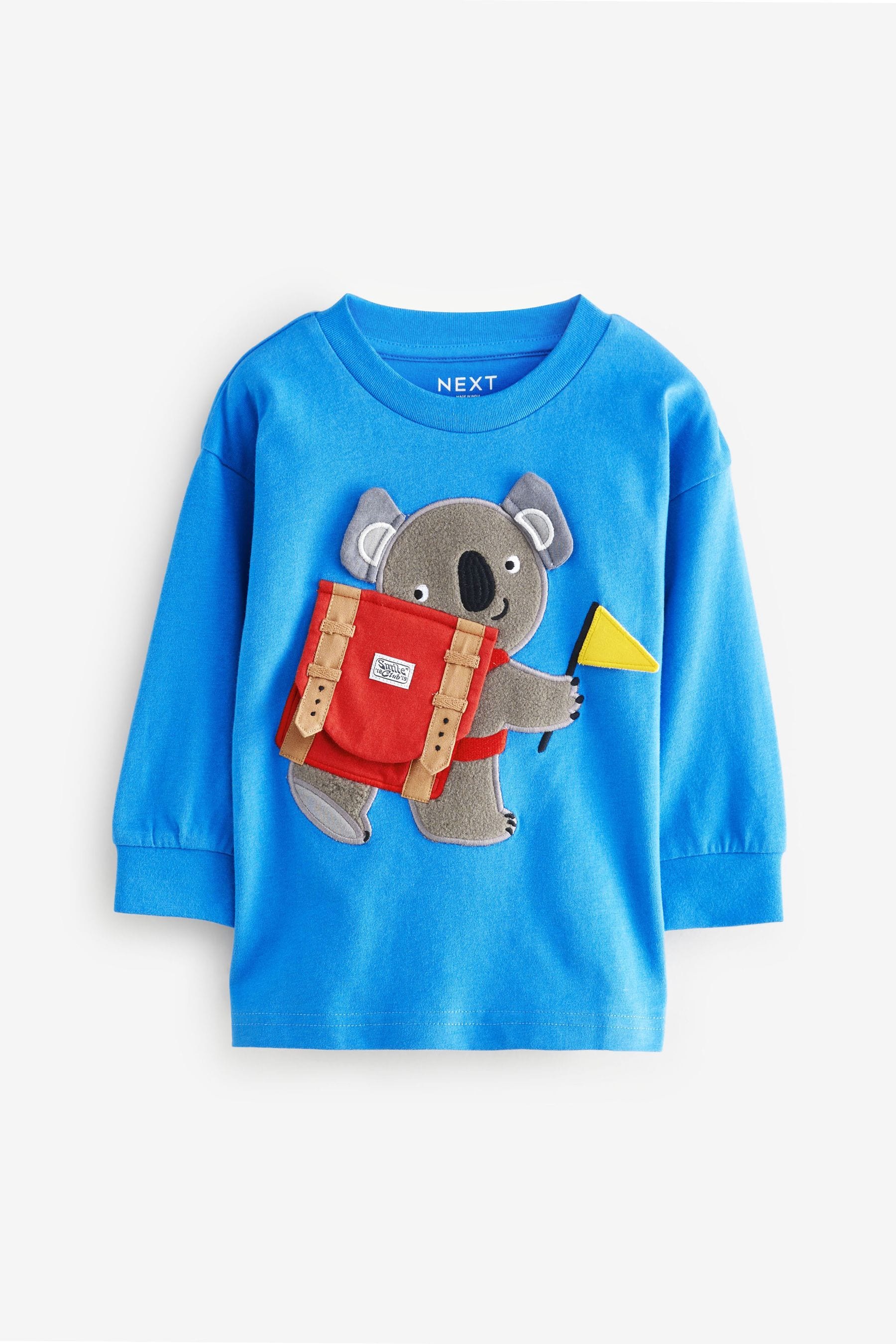 Blue Koala 100% Cotton Long Sleeve Interactive T-Shirt (3mths-7yrs)