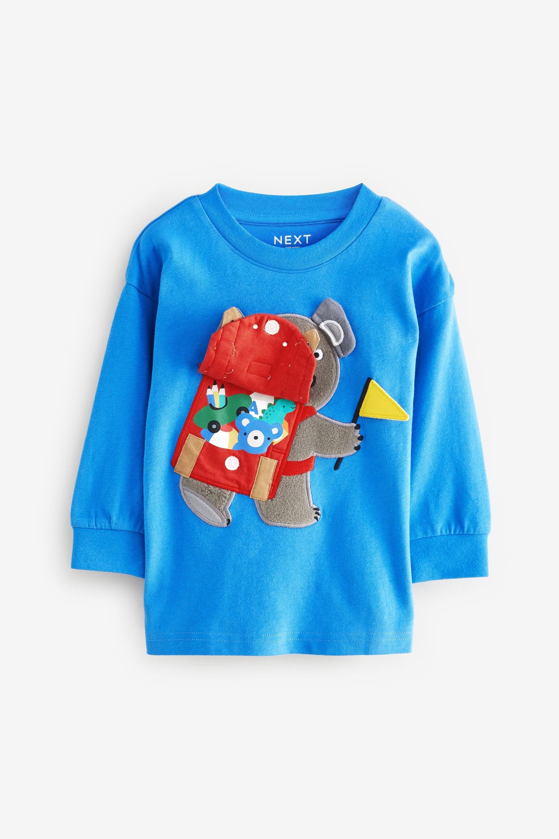 Blue Koala 100% Cotton Long Sleeve Interactive T-Shirt (3mths-7yrs)