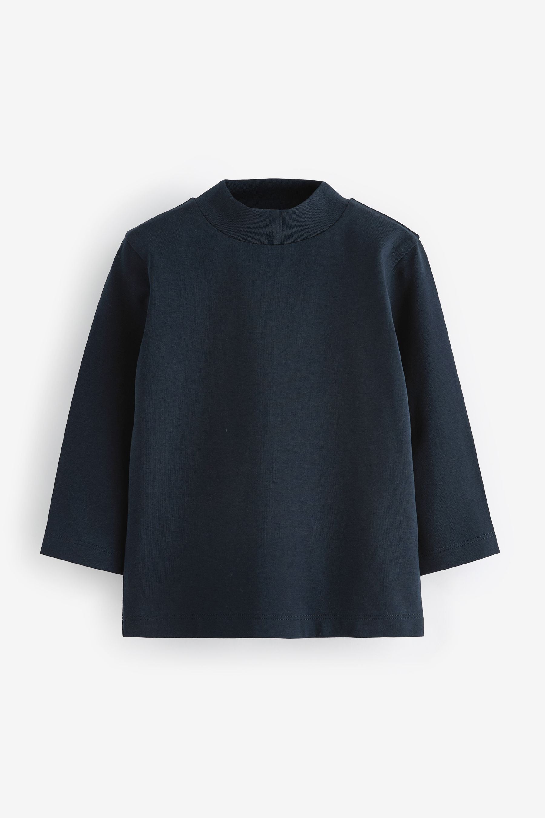 Navy Blue Long Sleeve Turtle Neck T-Shirt (3mths-7yrs)