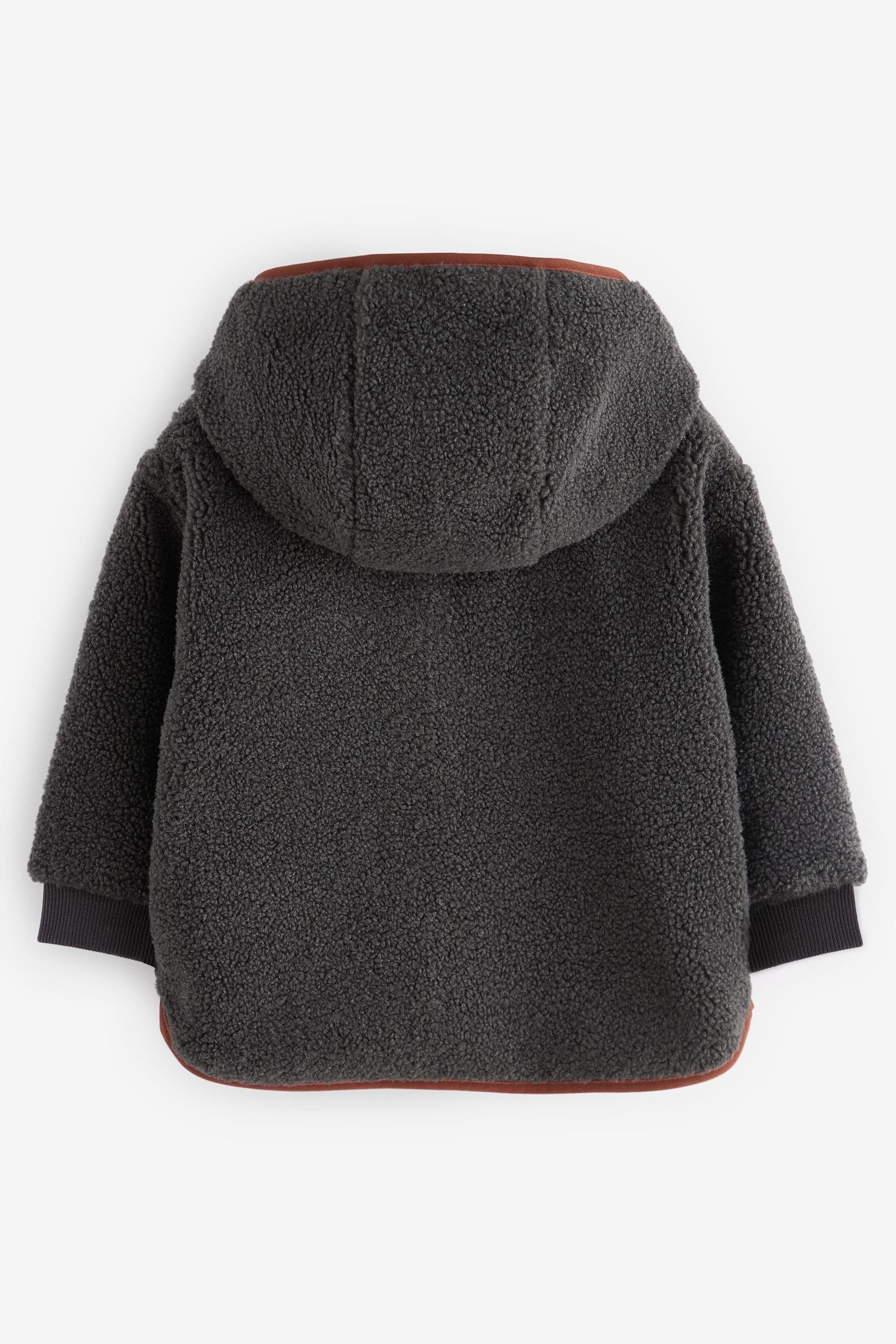 Grey Fleece Zip Through Hooded Jacket (3mths-7yrs)