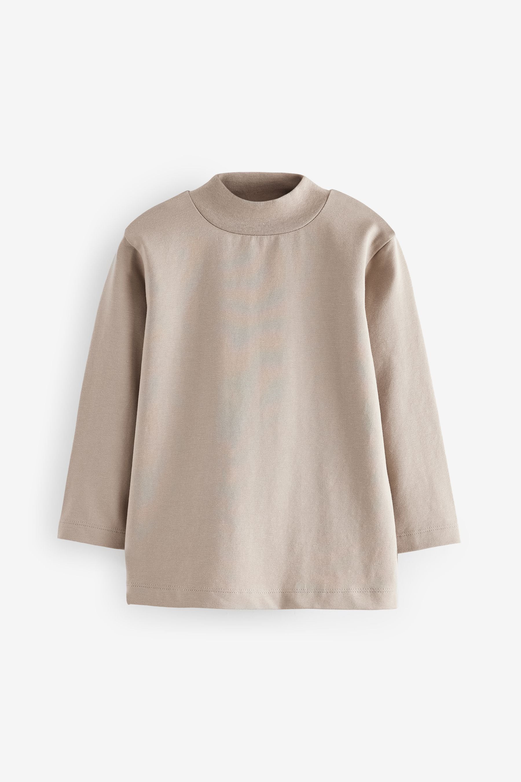 Neutral Long Sleeve Turtle Neck T-Shirt (3mths-7yrs)