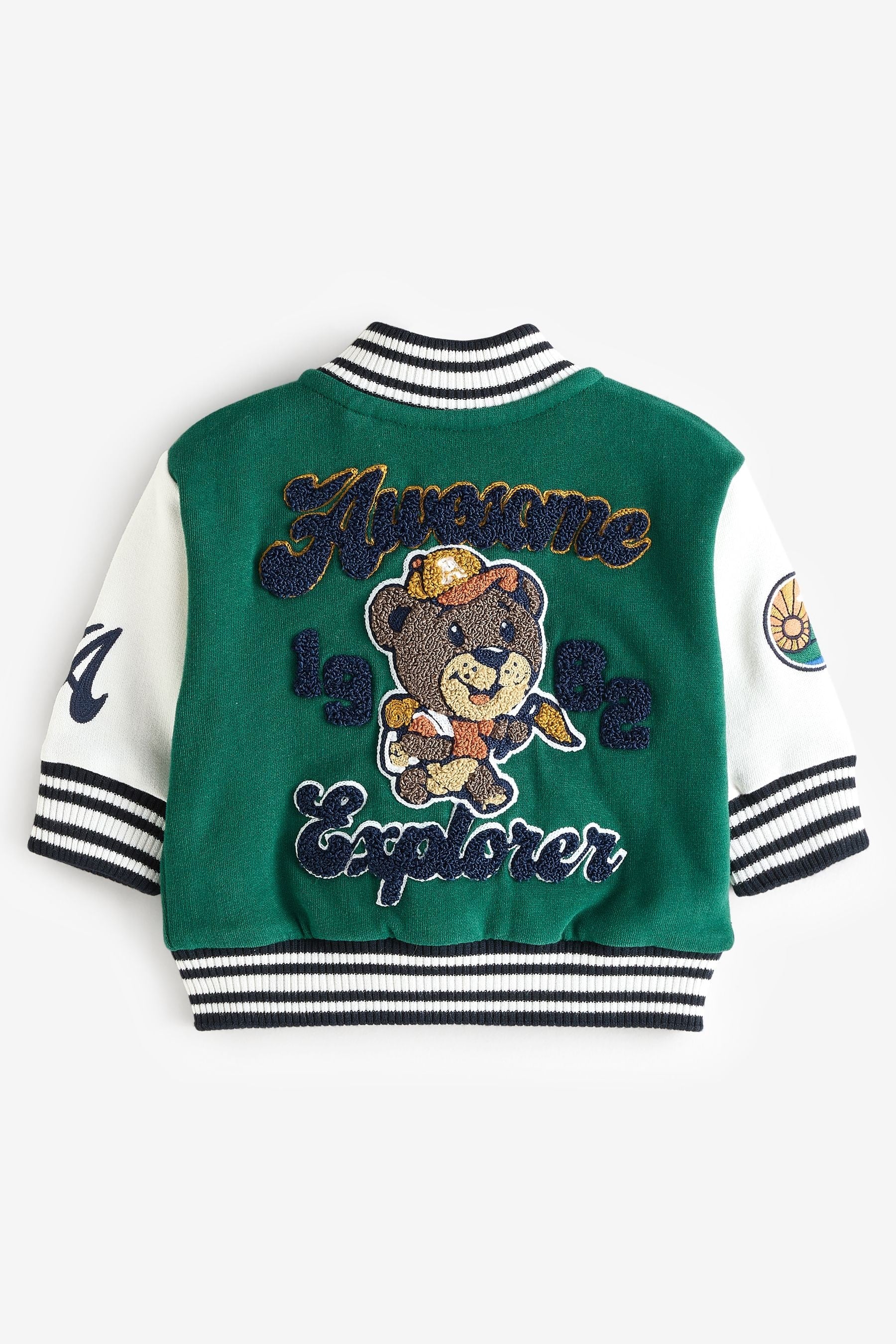 Dark Green Letterman Jacket (3mths-7yrs)