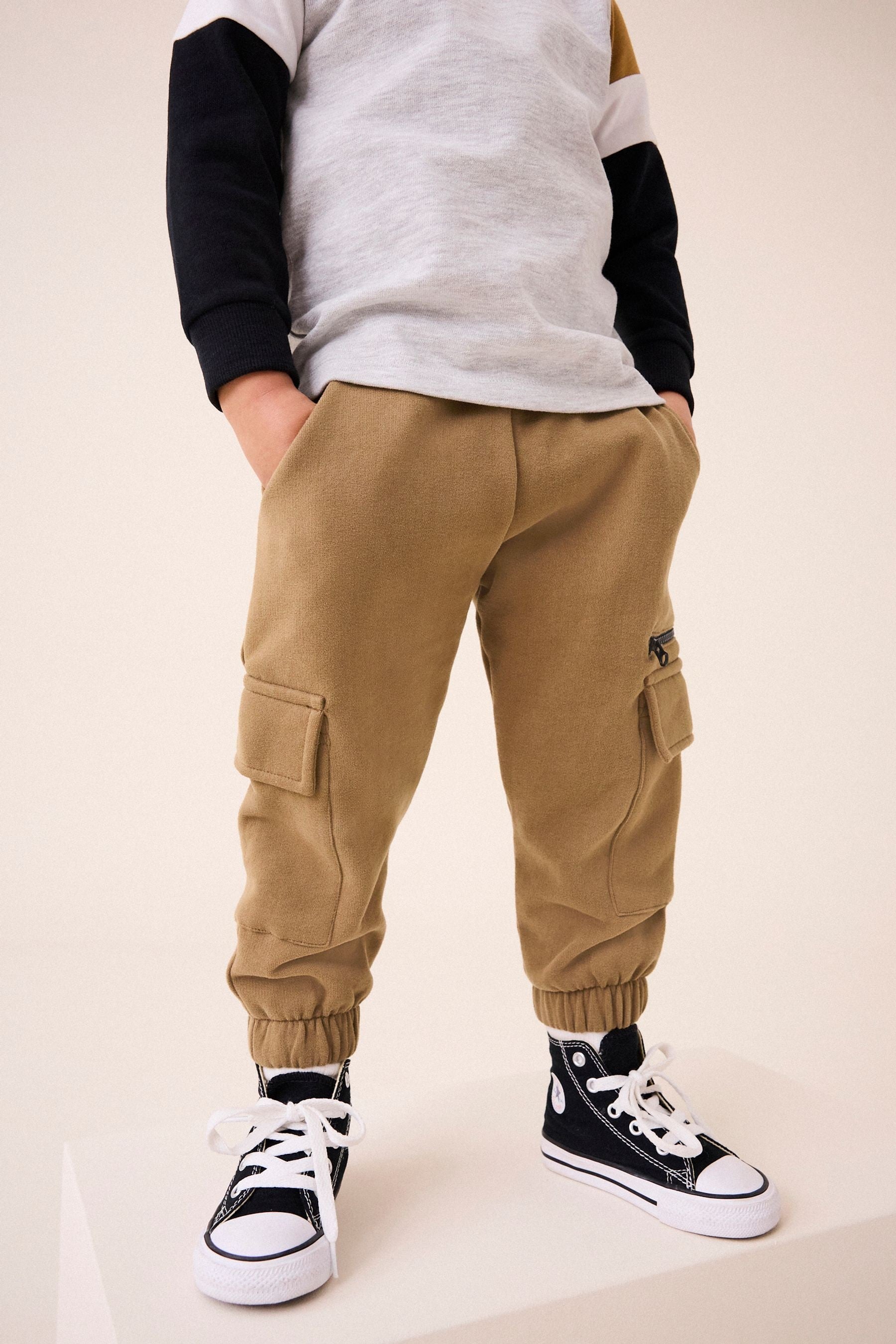 Tan Brown Utility Joggers (3mths-7yrs)