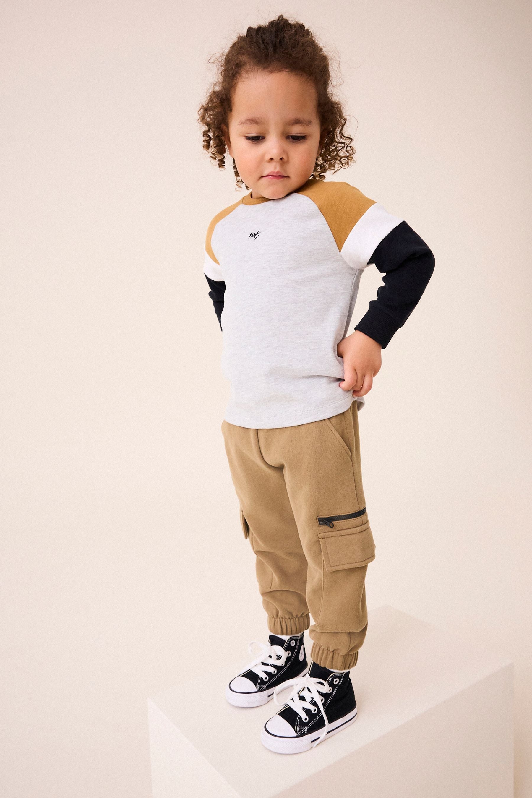 Tan Brown Utility Joggers (3mths-7yrs)