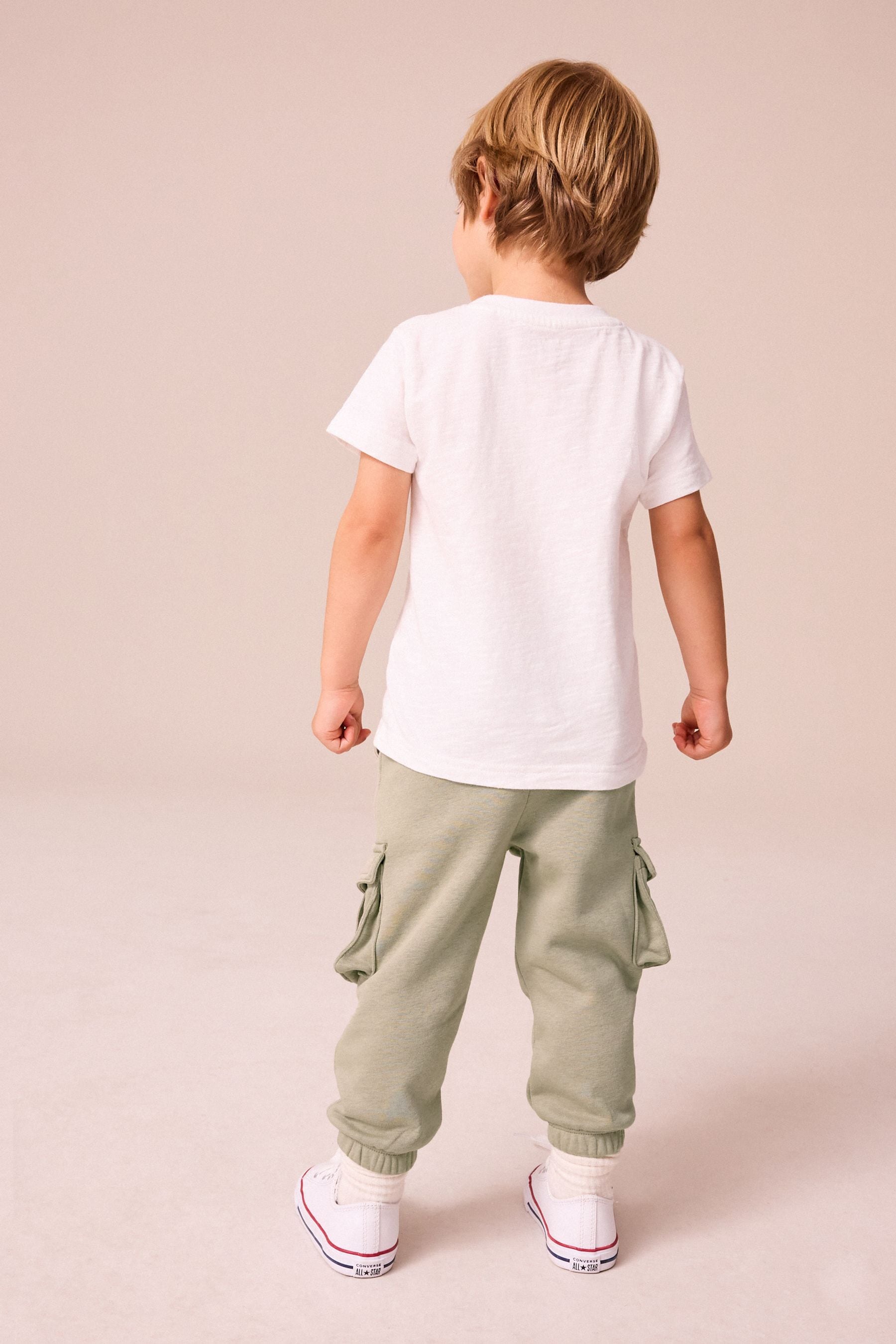 Sage Green Utility Multipocket Joggers (3mths-7yrs)