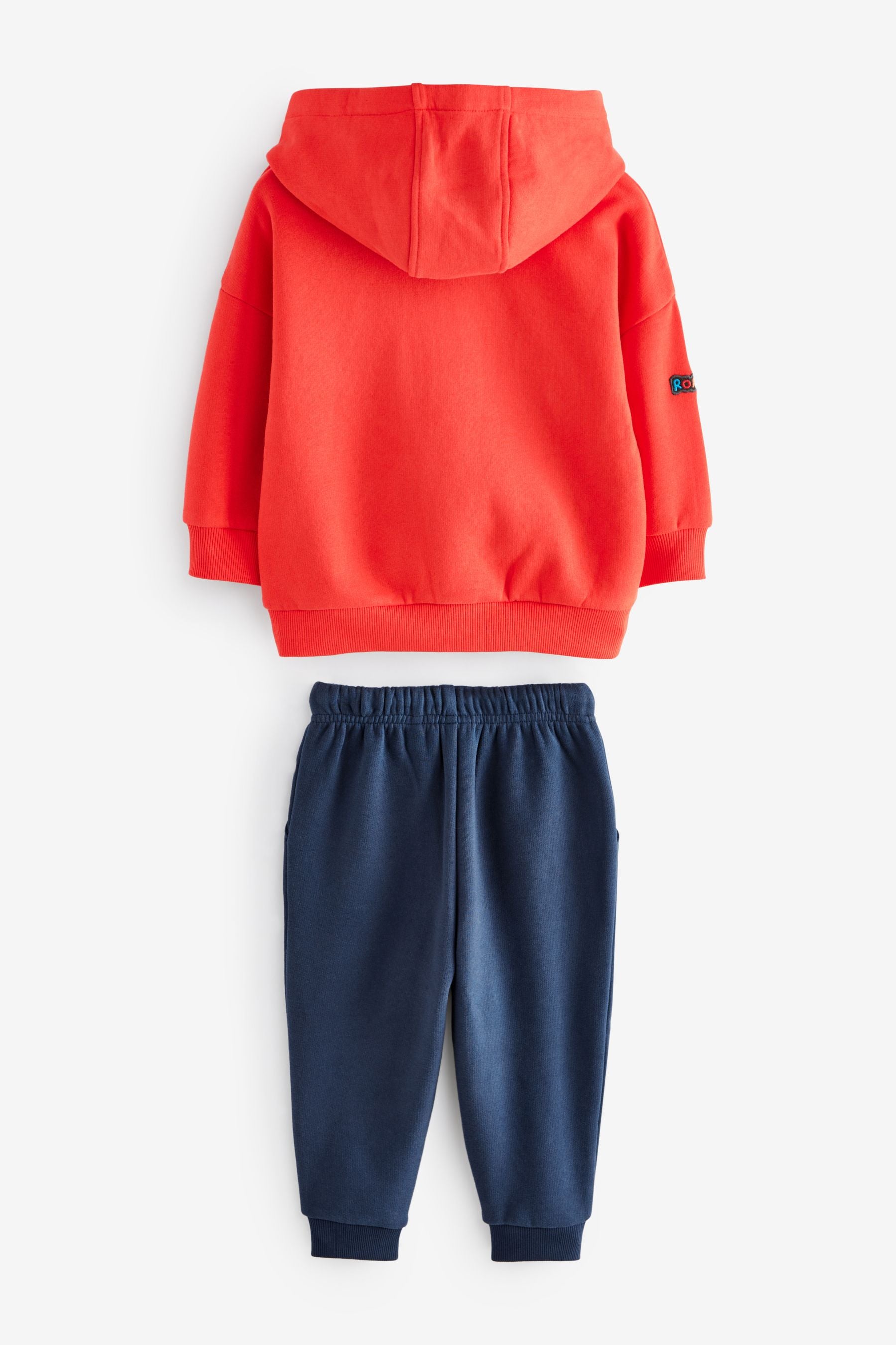 Red/Navy Blue Character Badges Hoodie and Joggers Set (3mths-7yrs)