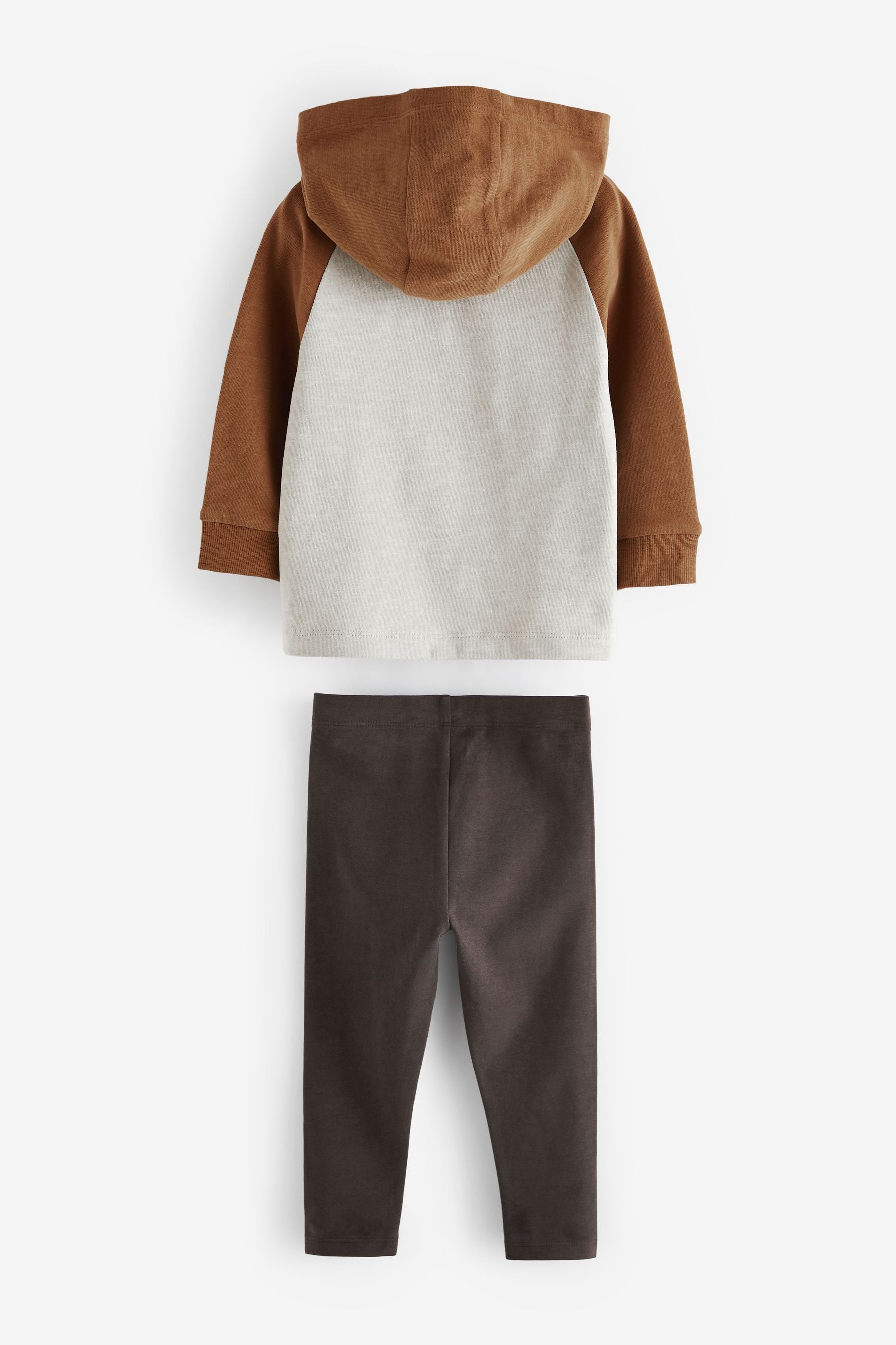 Brown Bear Long Sleeve Hoodie and Leggings Set (3mths-7yrs)