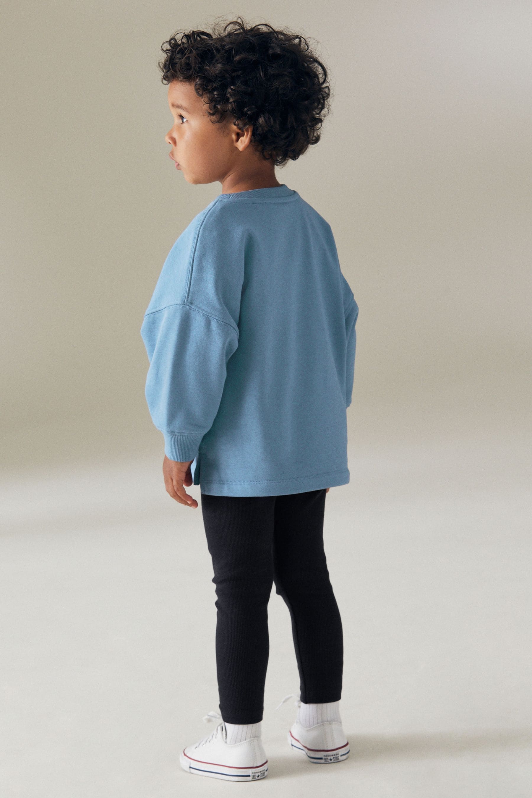 Blue Long Sleeve Top and Leggings Set (3mths-7yrs)