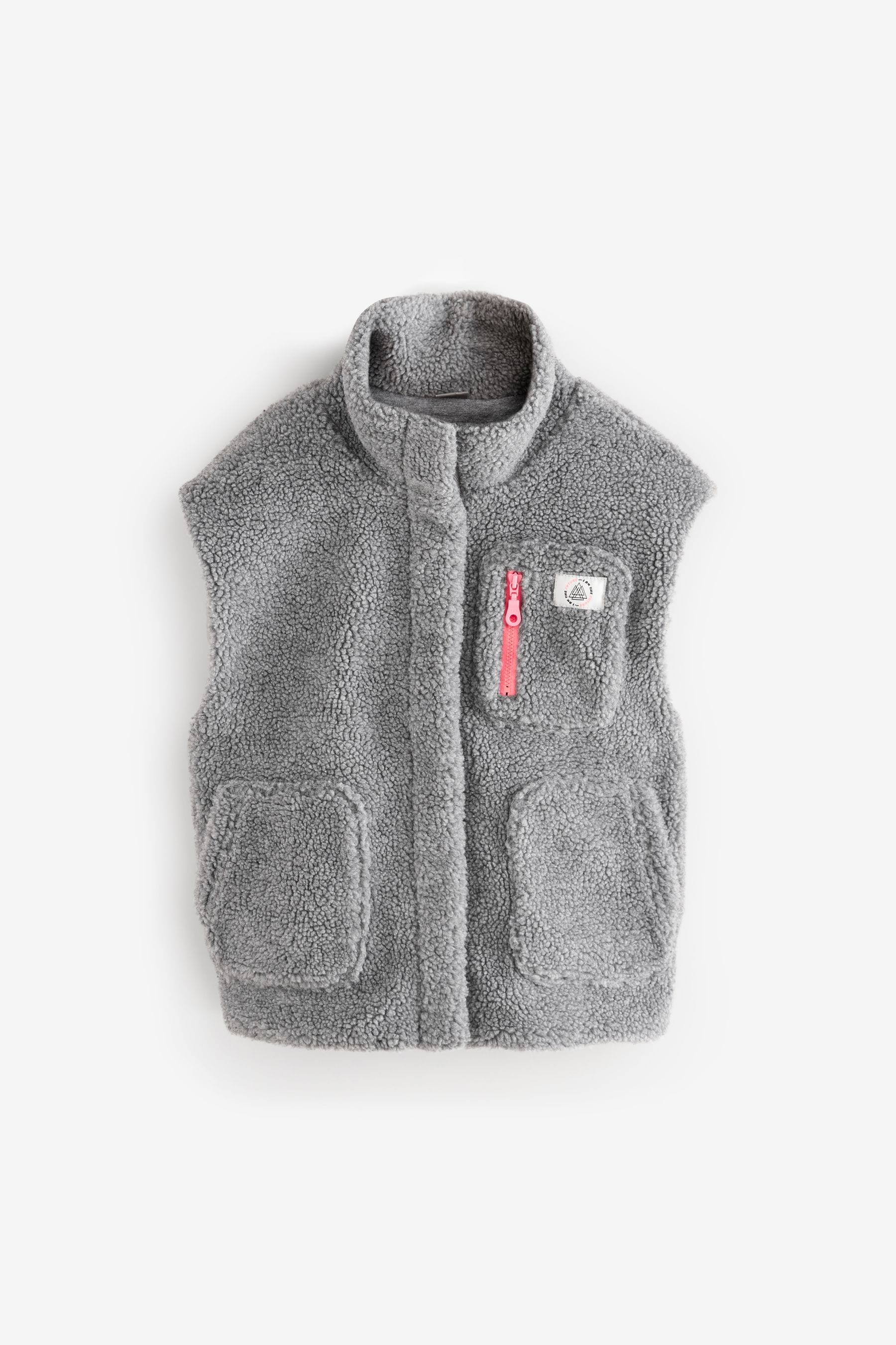 Charcoal Grey Borg Gilet (3-16yrs)