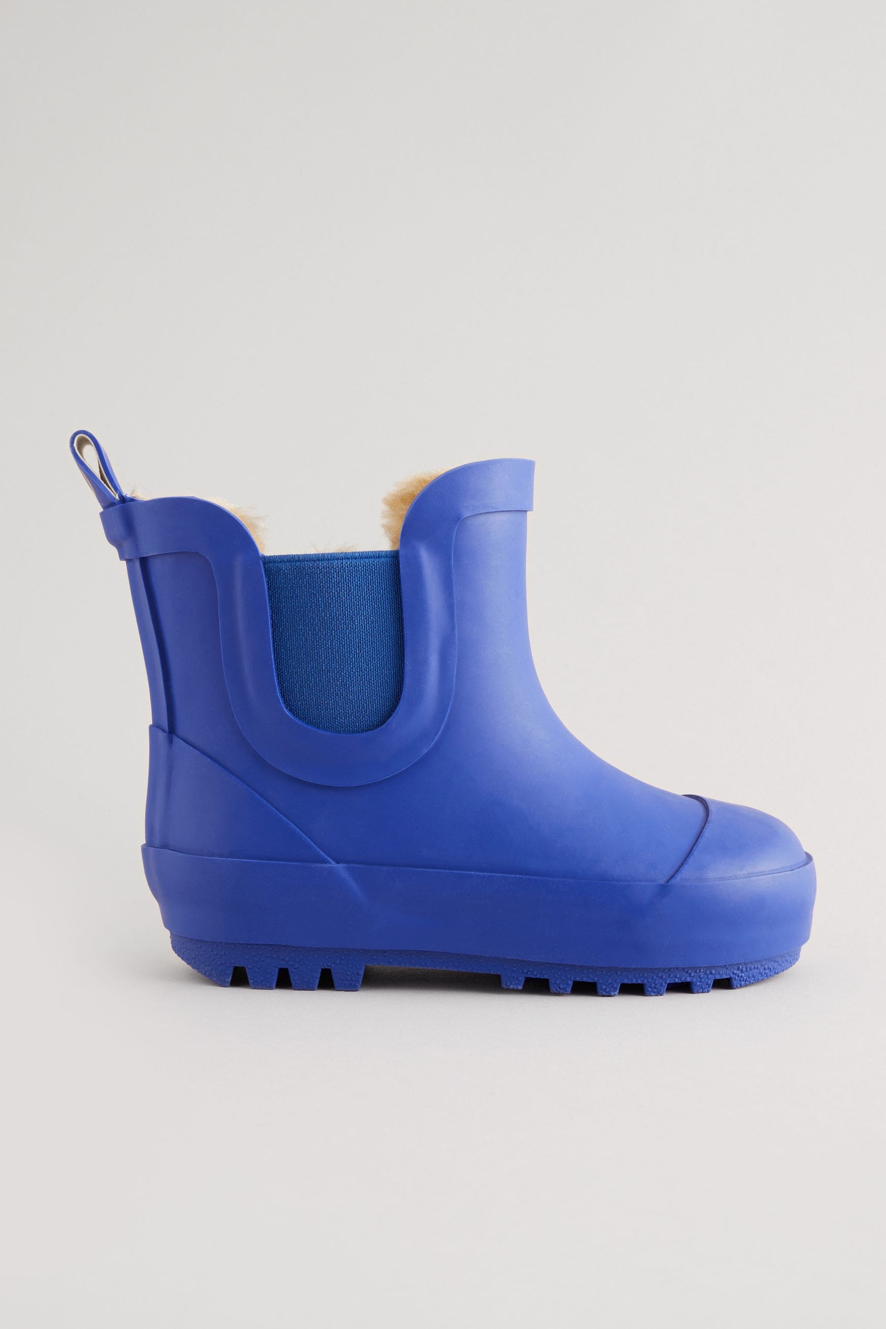 Blue Warm Lined Ankle Wellies