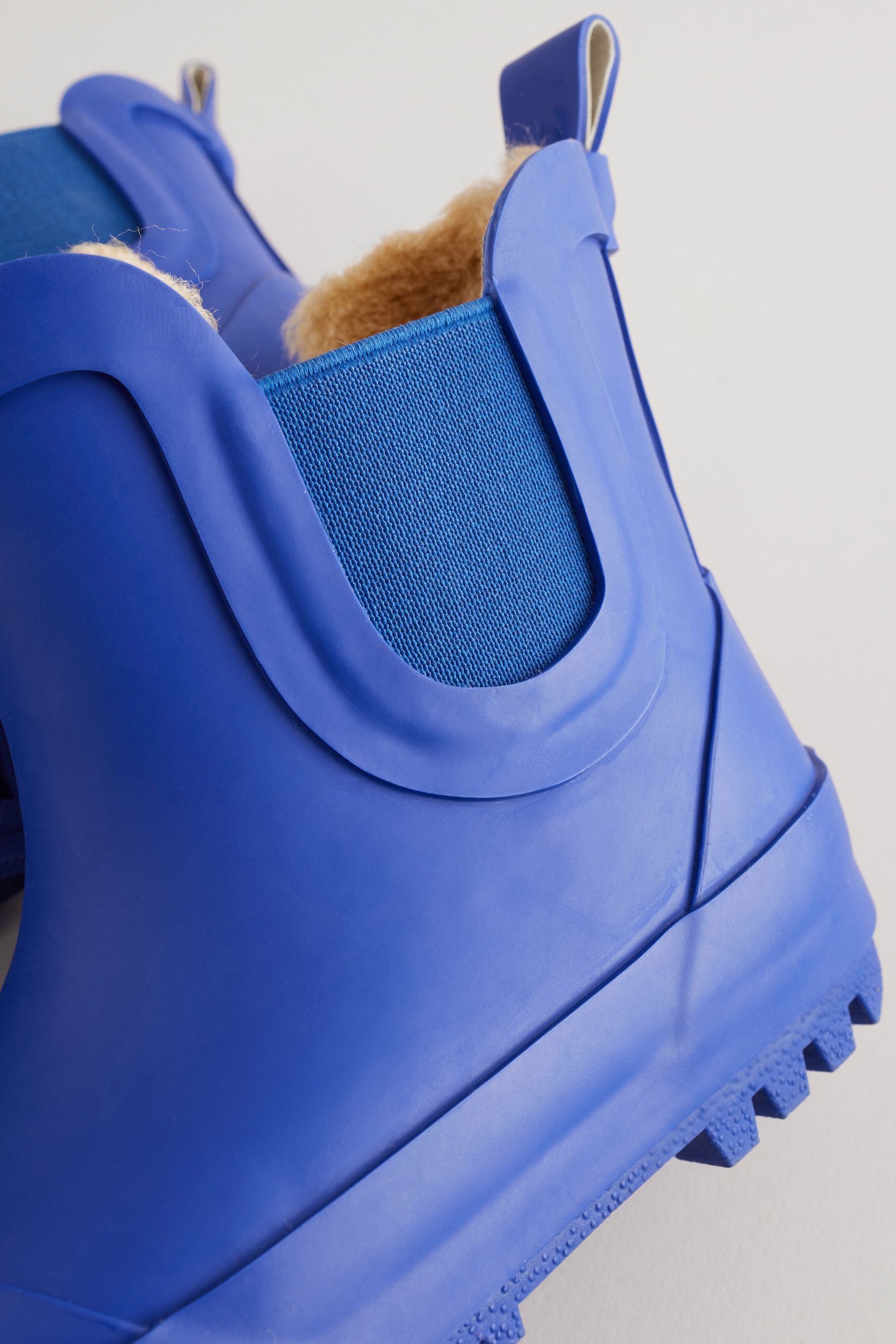 Blue Warm Lined Ankle Wellies