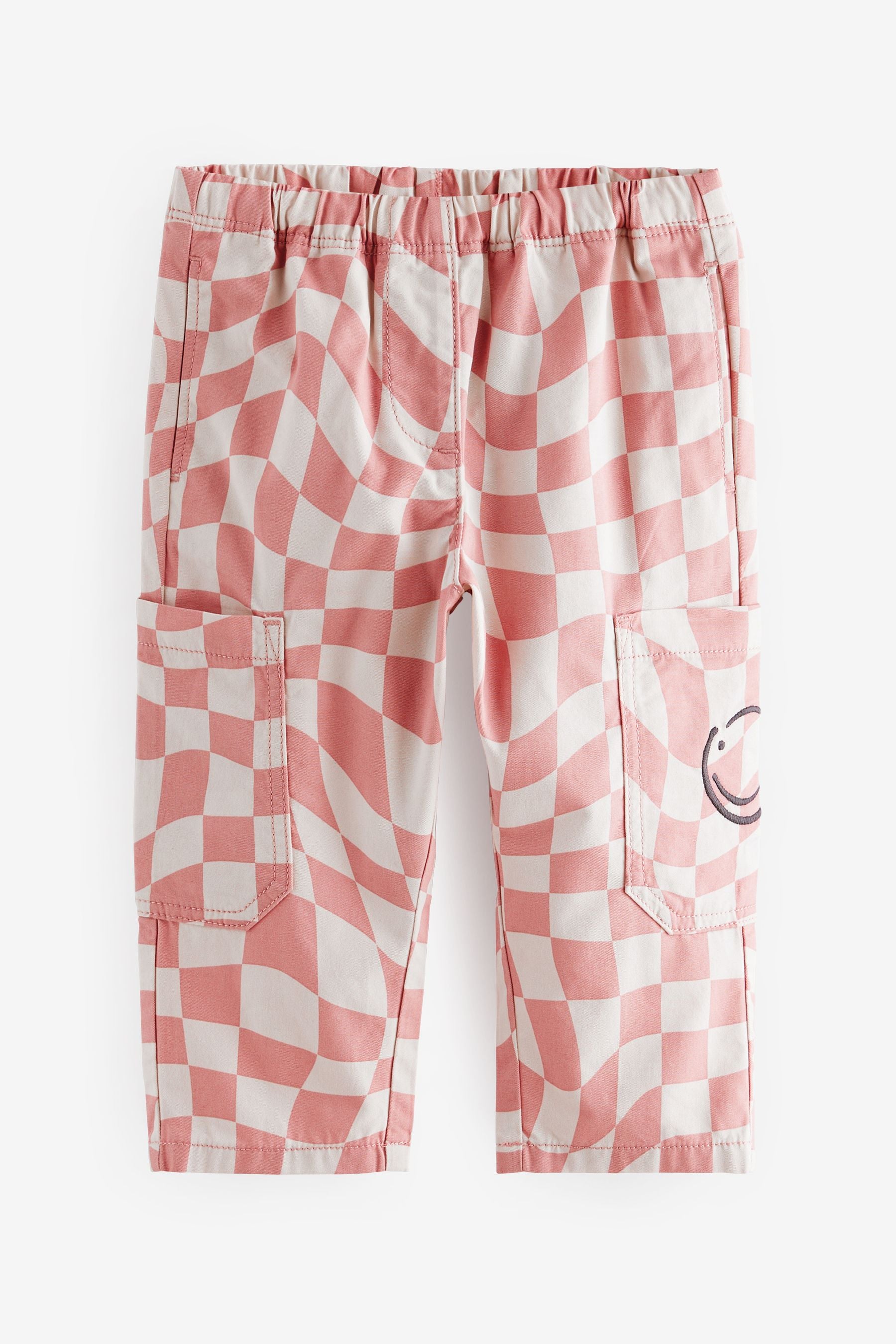 Pink/Cream Checkerboard Trousers (3mths-7yrs)