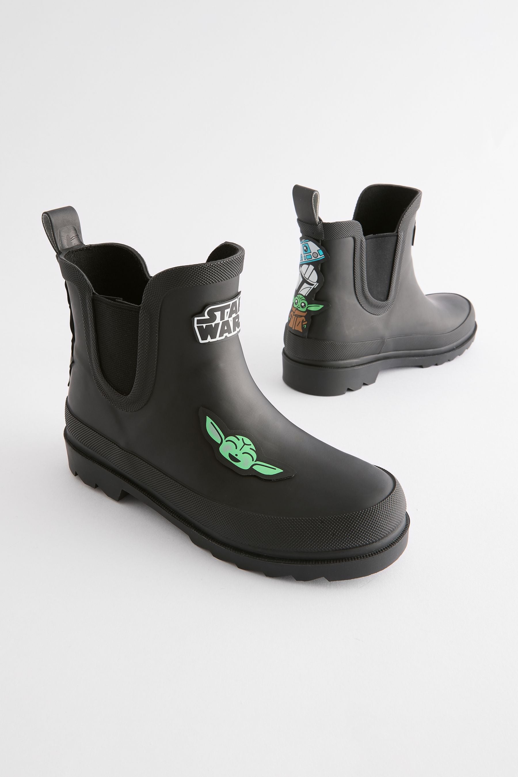 Black Star Wars Ankle Wellies