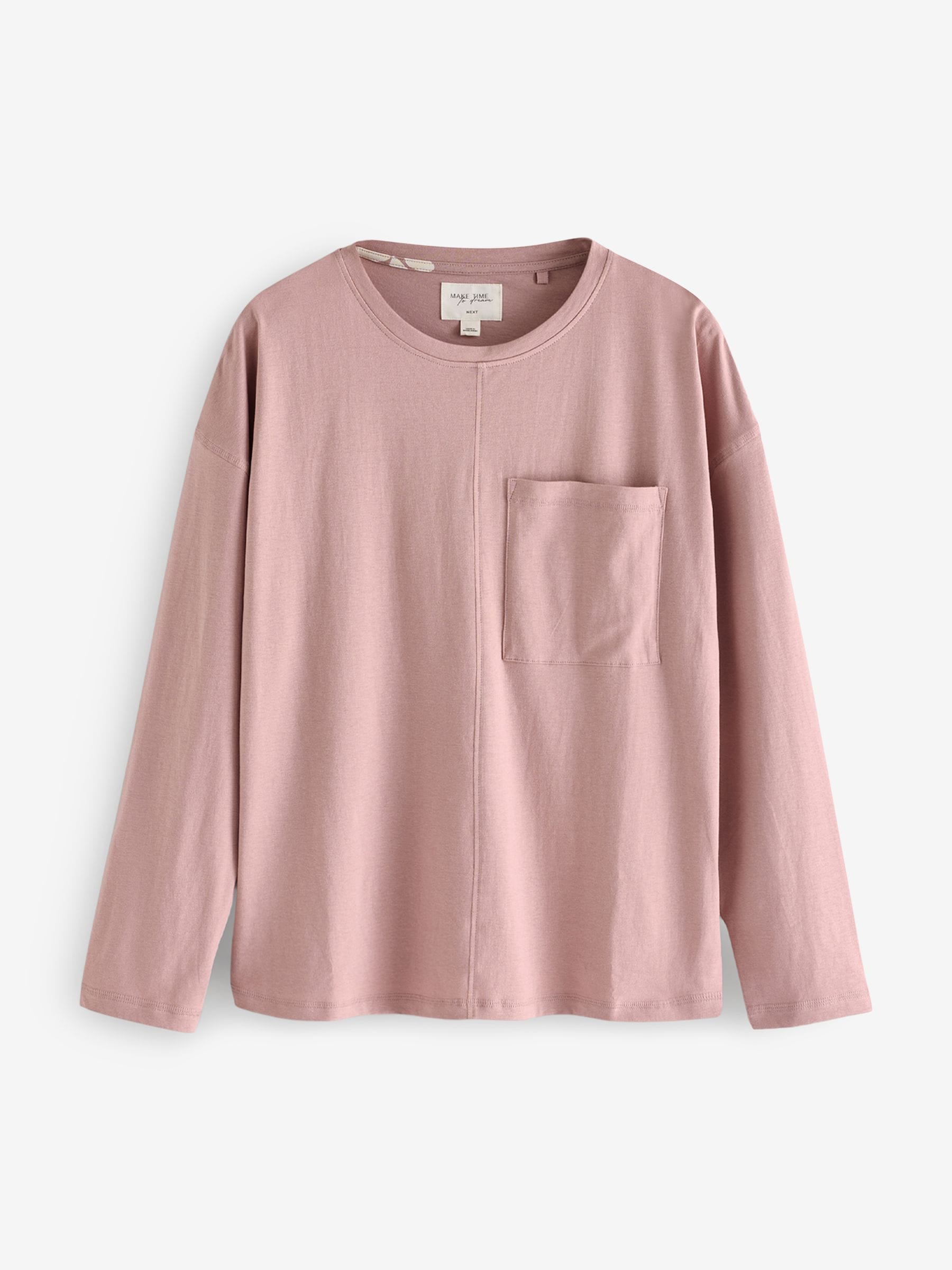 Pink Leaf 100% Cotton Long Sleeve Pyjamas