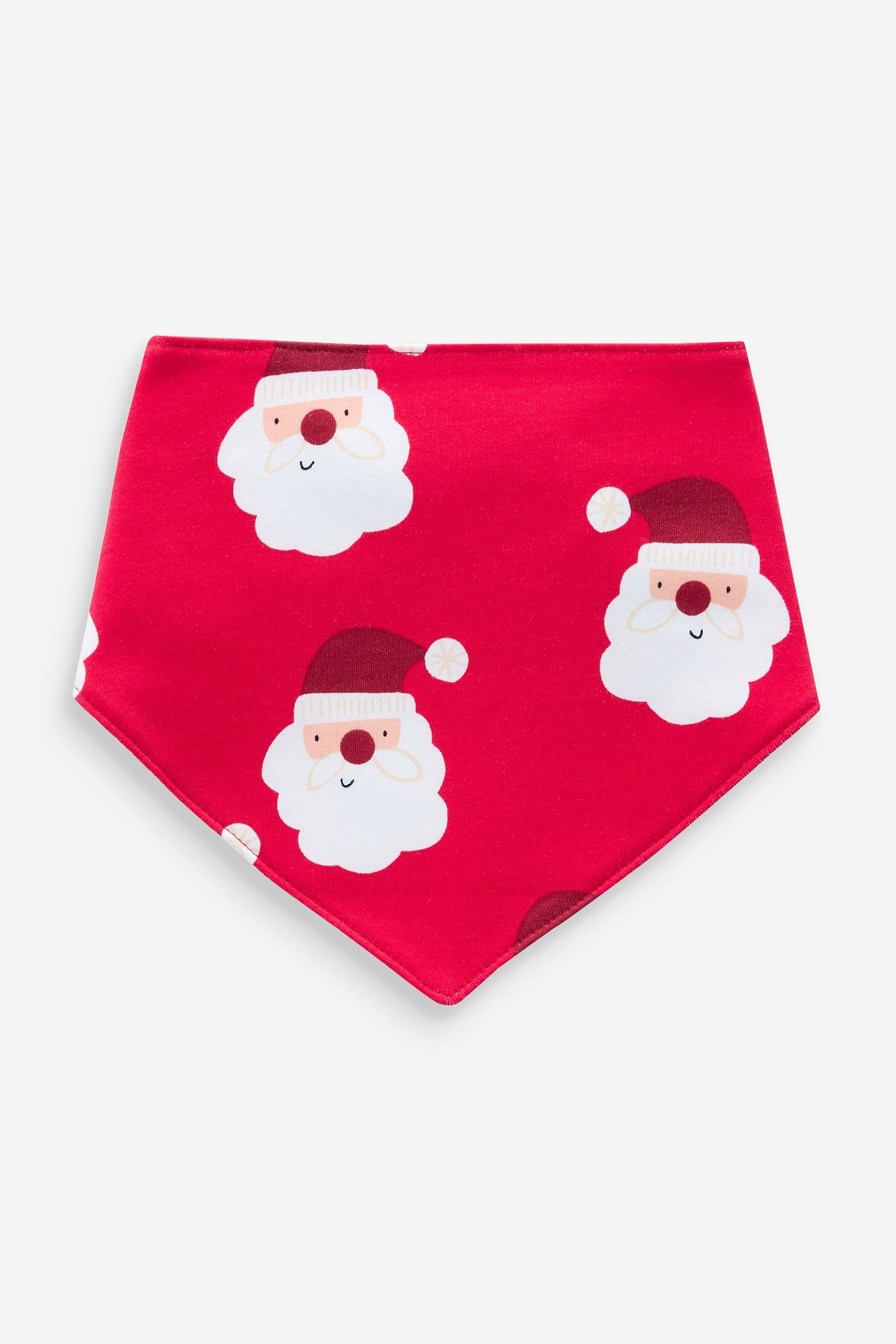 Red Baby Christmas Bibs 3 Pack