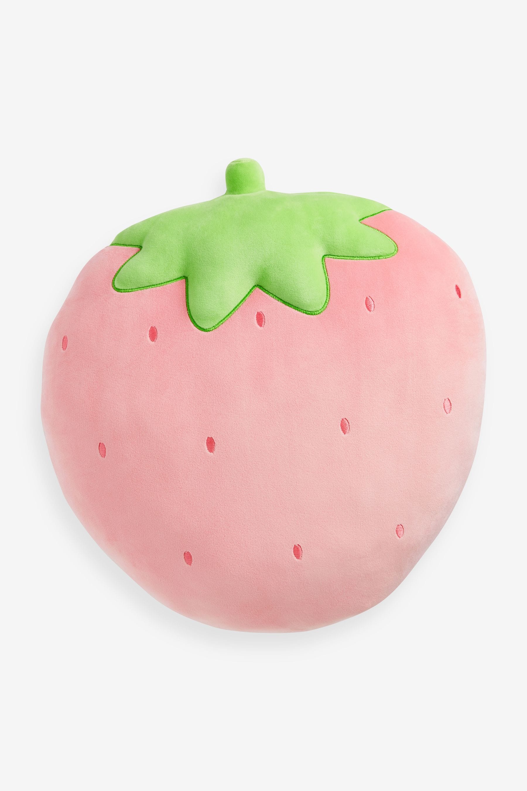 Pink Strawberry Extra Large Super Soft Squidge Toy Cushion