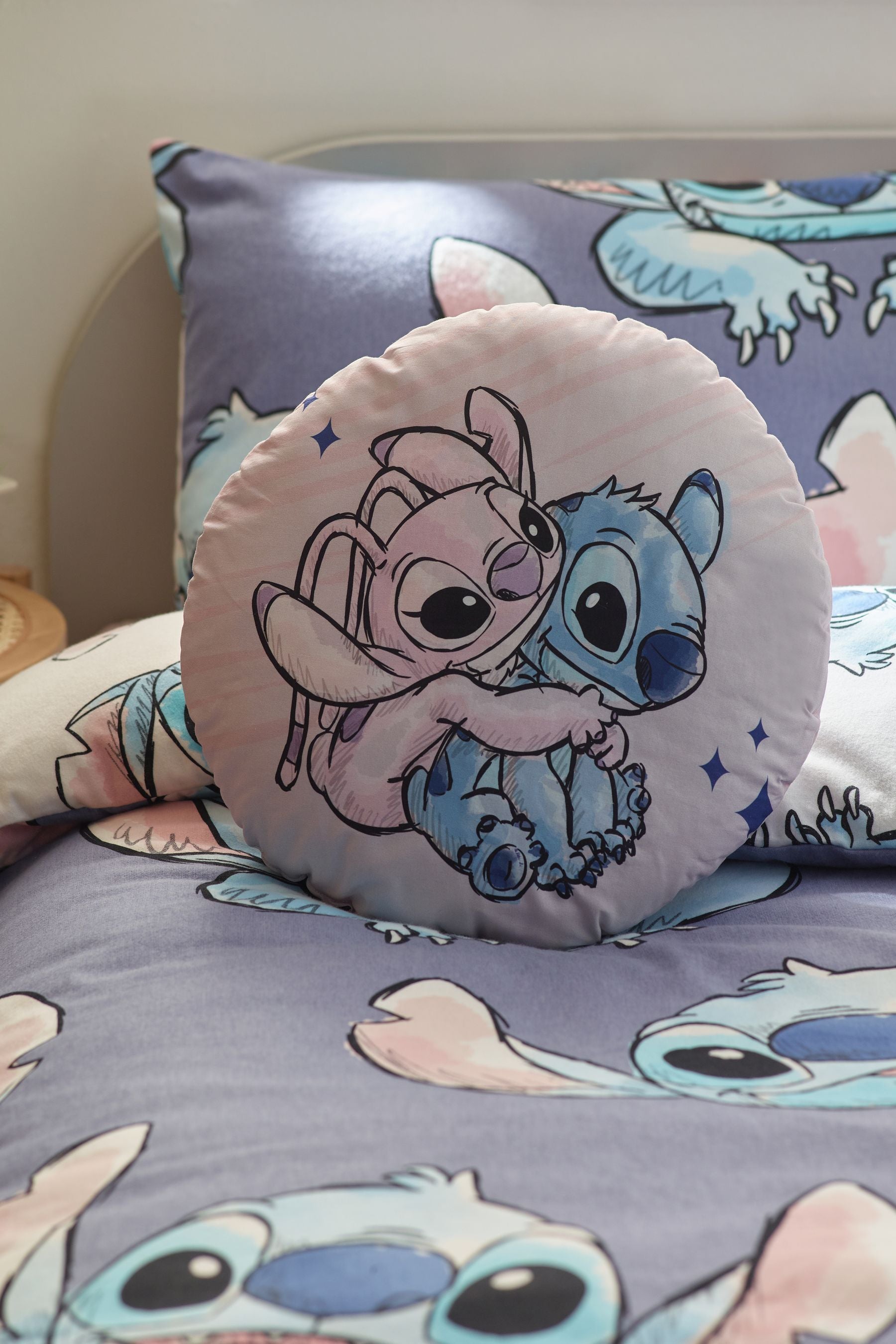 Pink Disney Lilo & Stitch Cushion