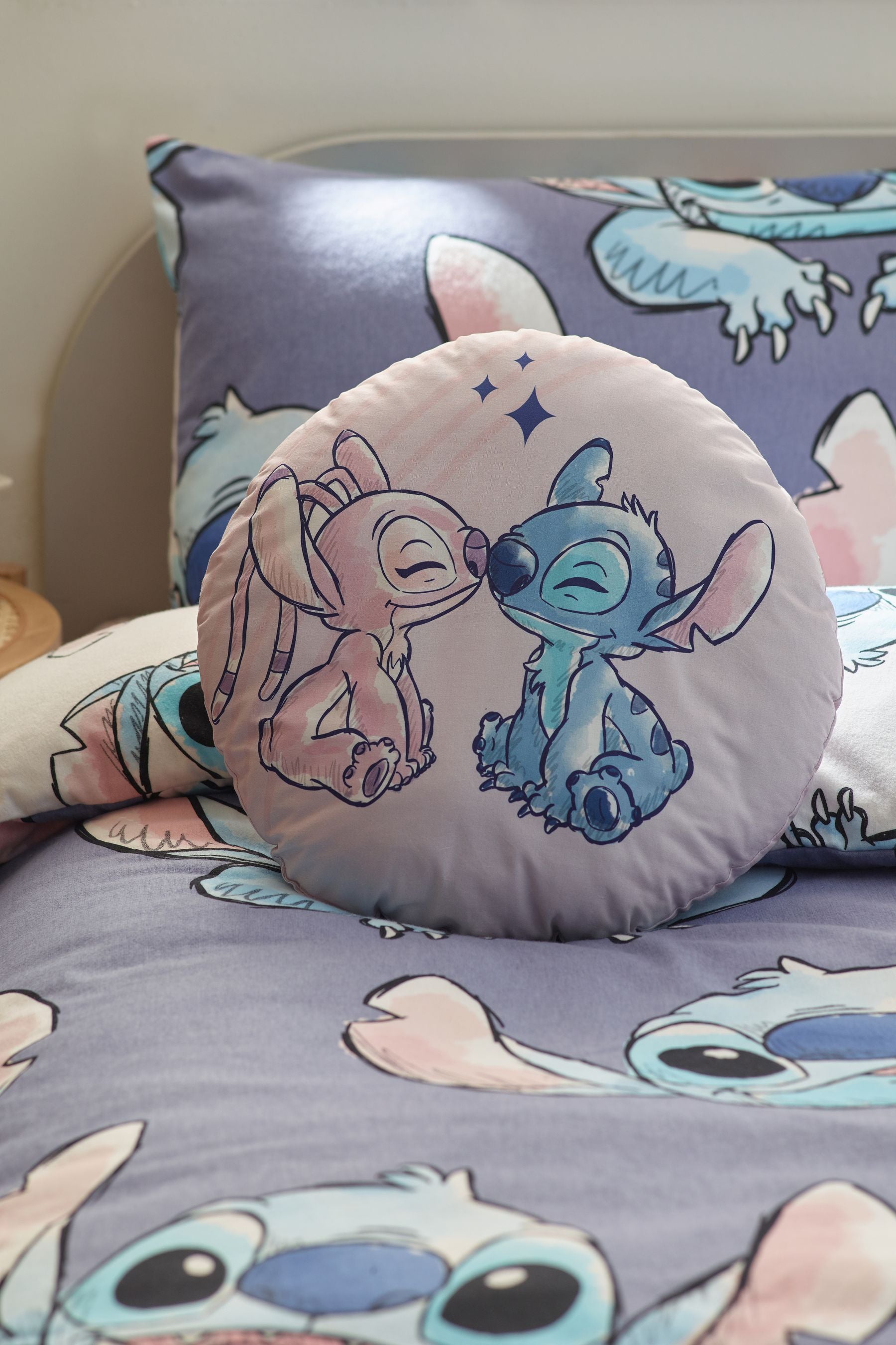 Pink Disney Lilo & Stitch Cushion