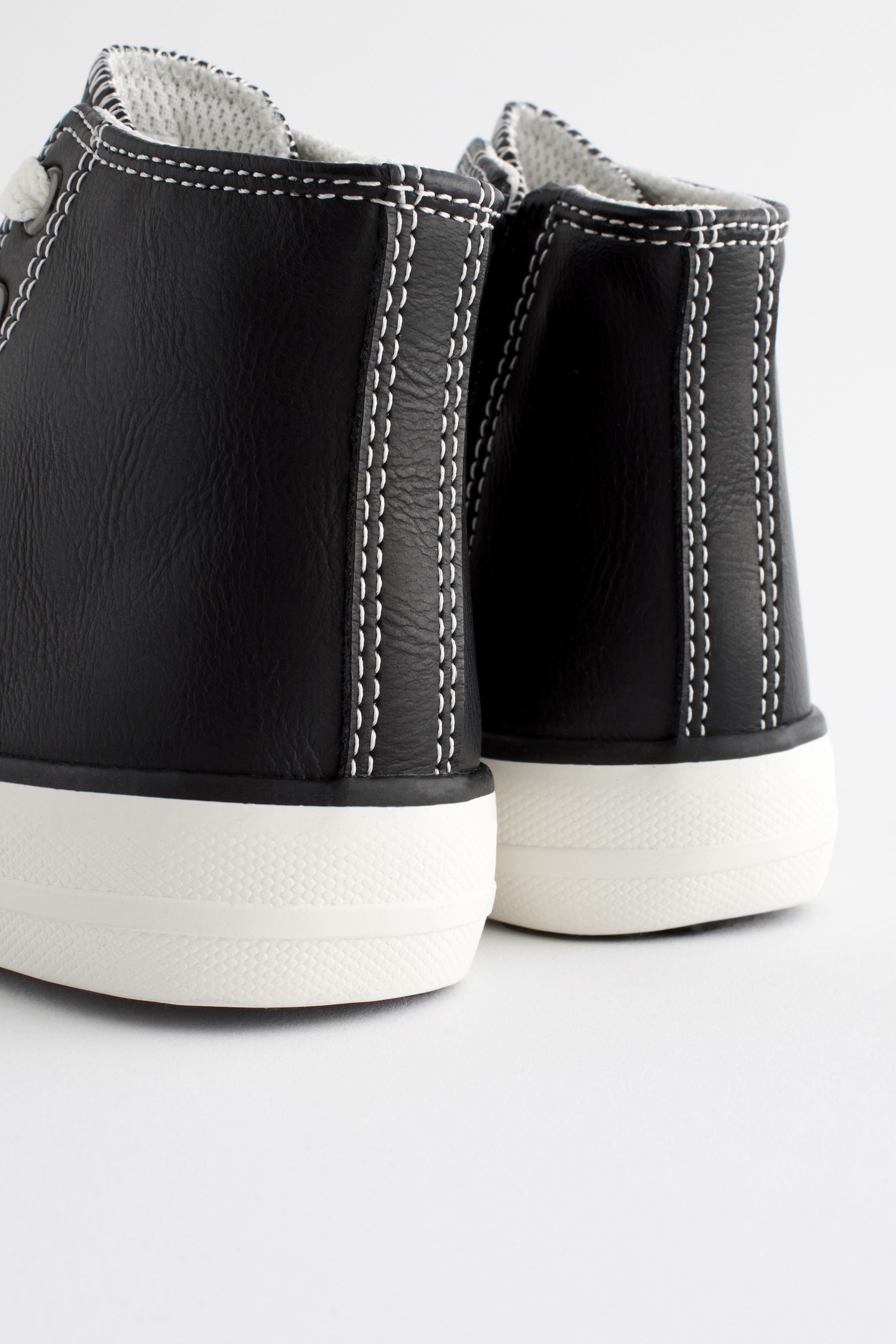 Black Standard Fit (F) Chunky High Top Trainers