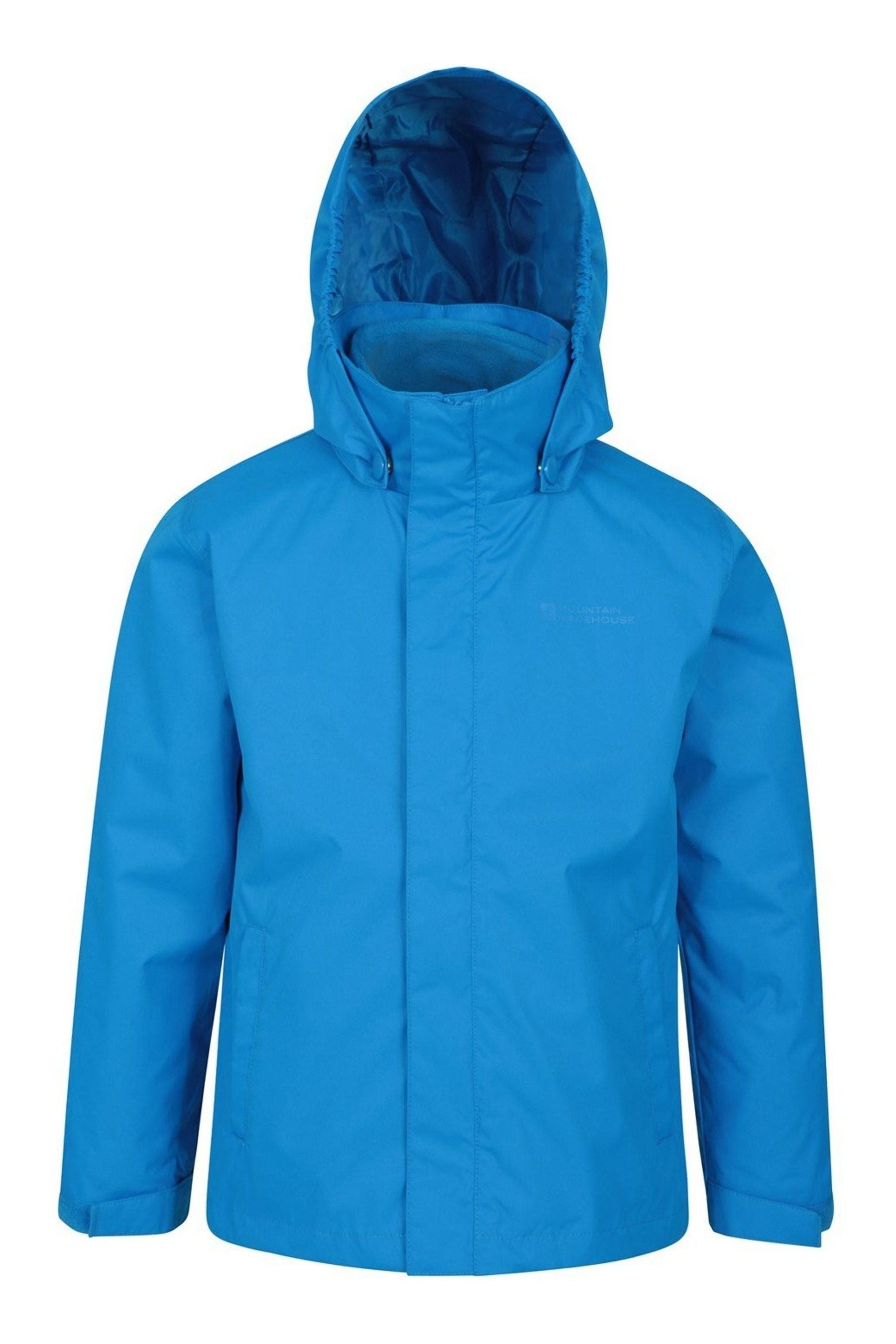 Mountain Warehouse Blue Fell Kids 3 In 1 Water Resistant Jacket