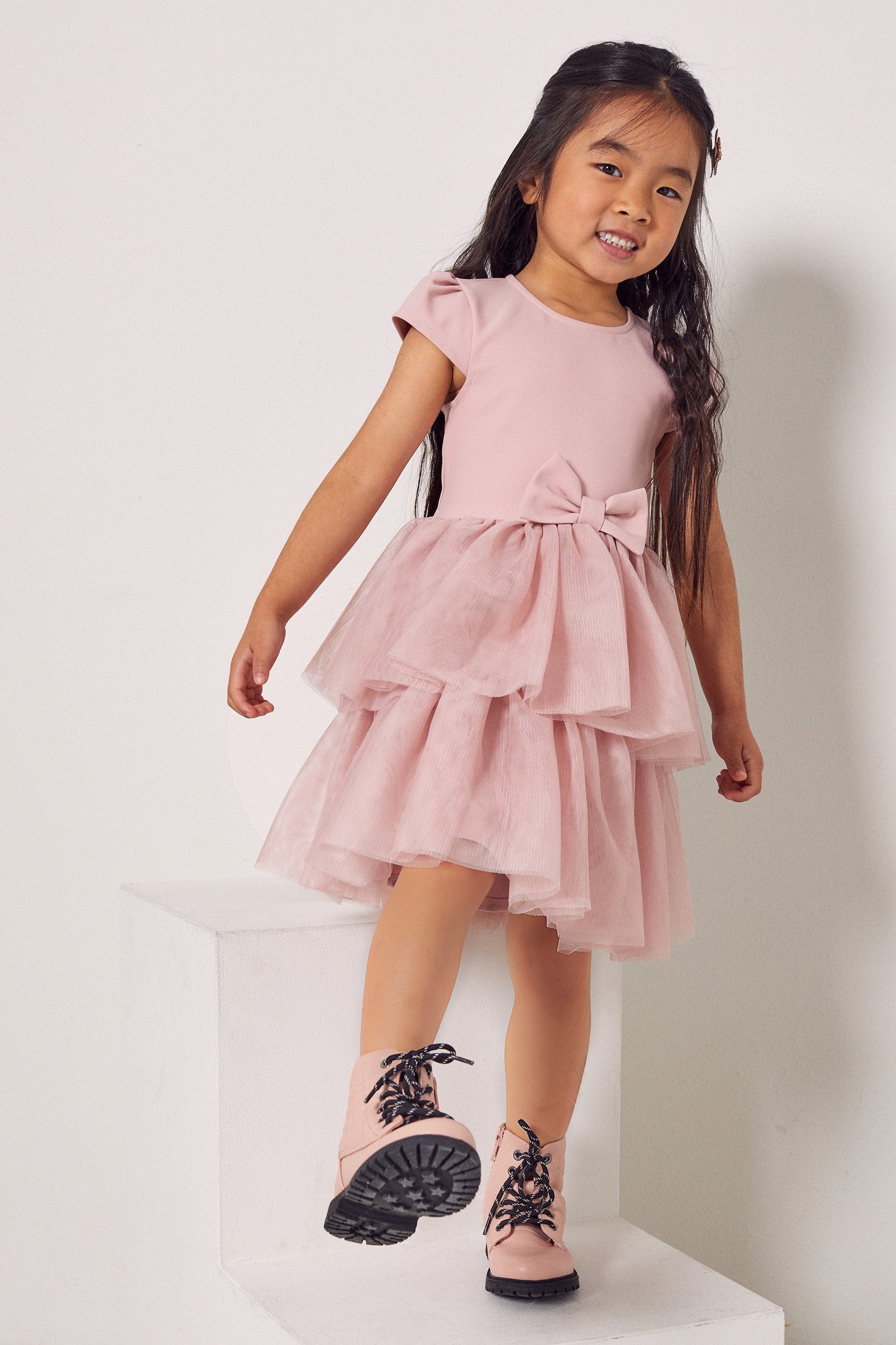 Pink Mini Tutu Tulle Dress