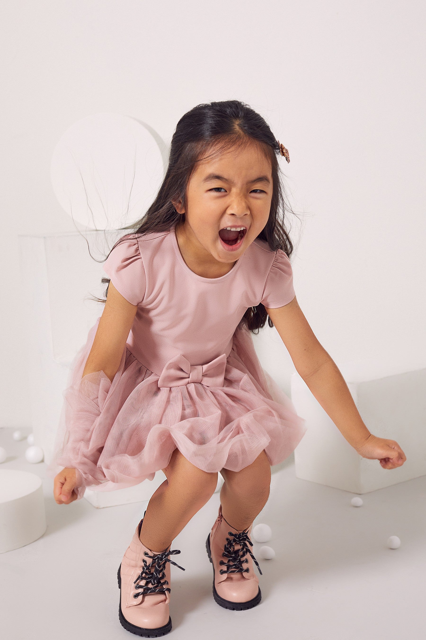 Pink Mini Tutu Tulle Dress