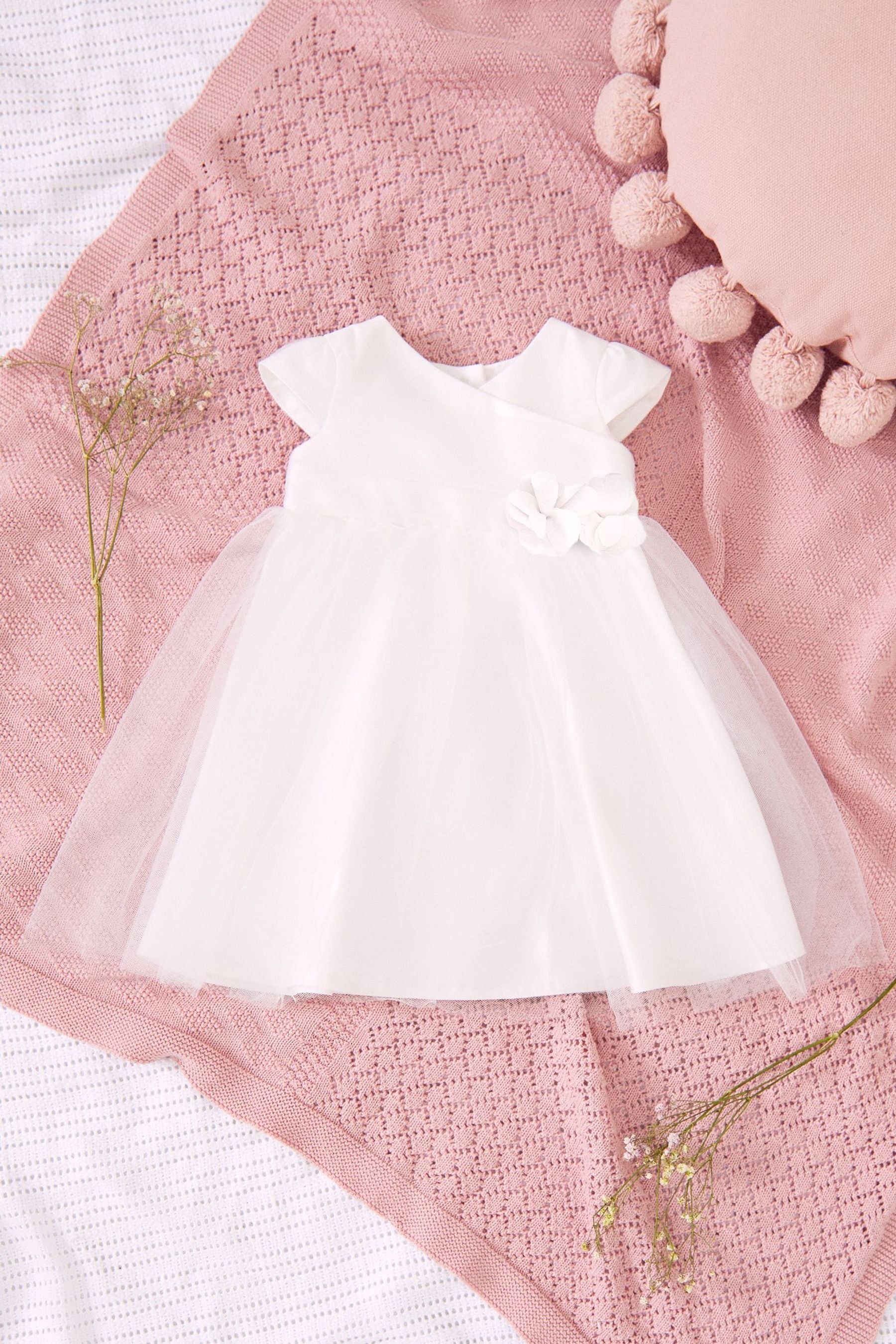 Ivory Baby Tulle Occasion Dress