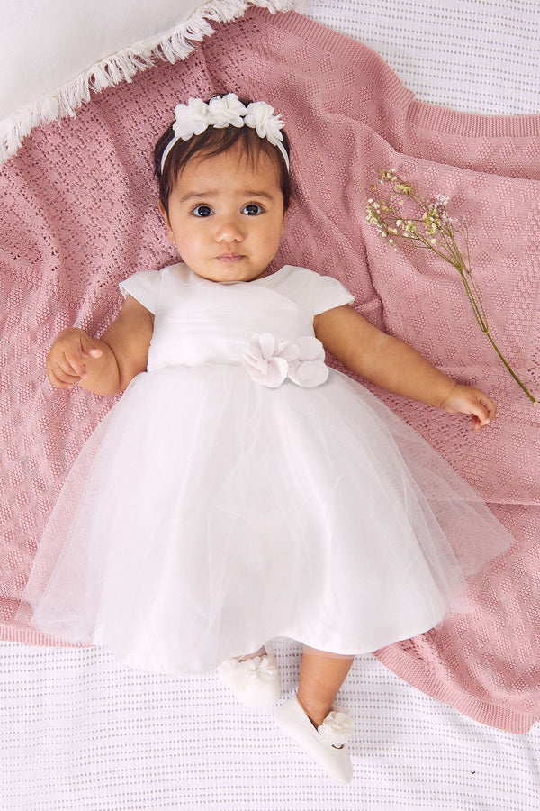 Ivory Baby Tulle Occasion Dress