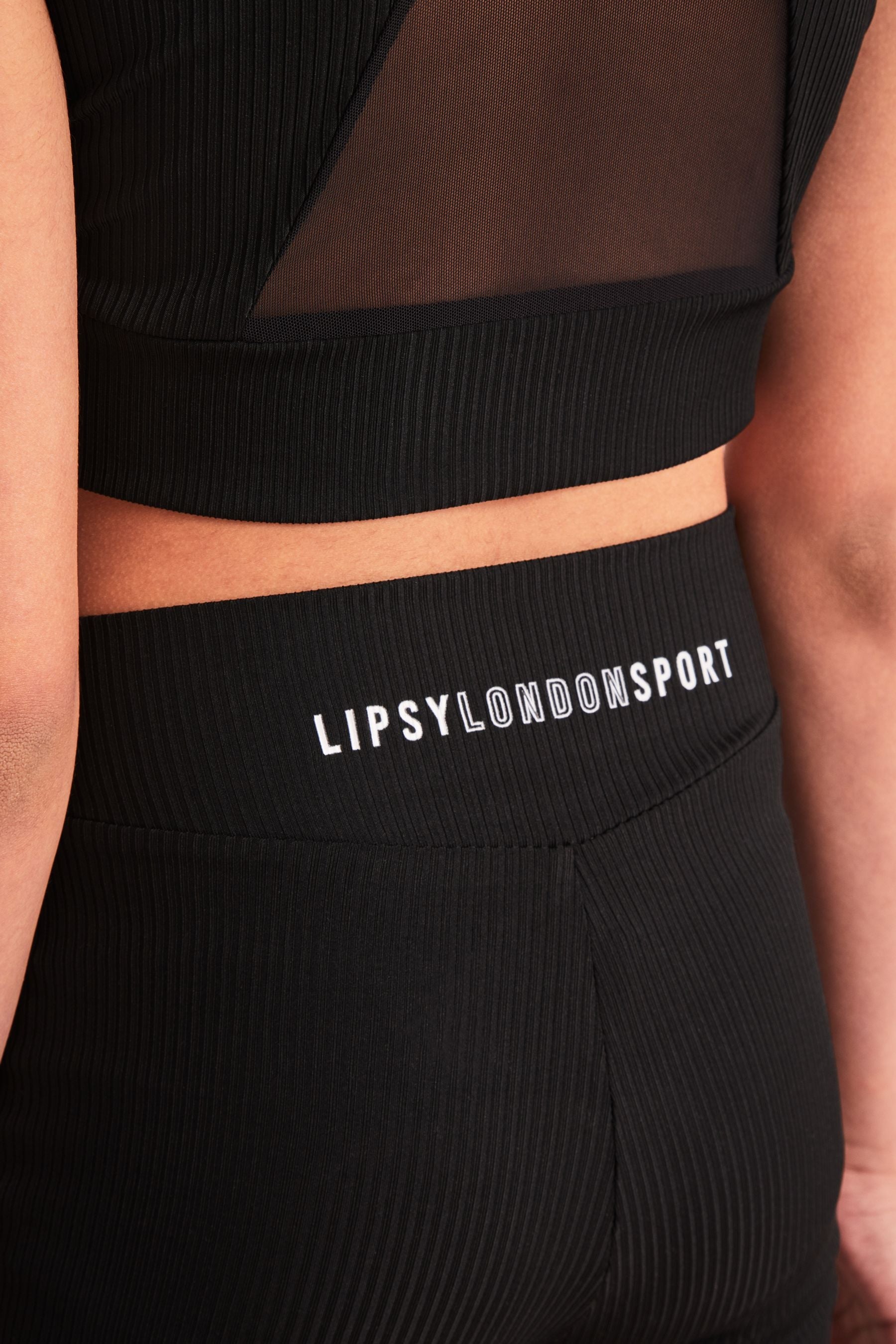 Black Long Length High Waist Active Cycling Short