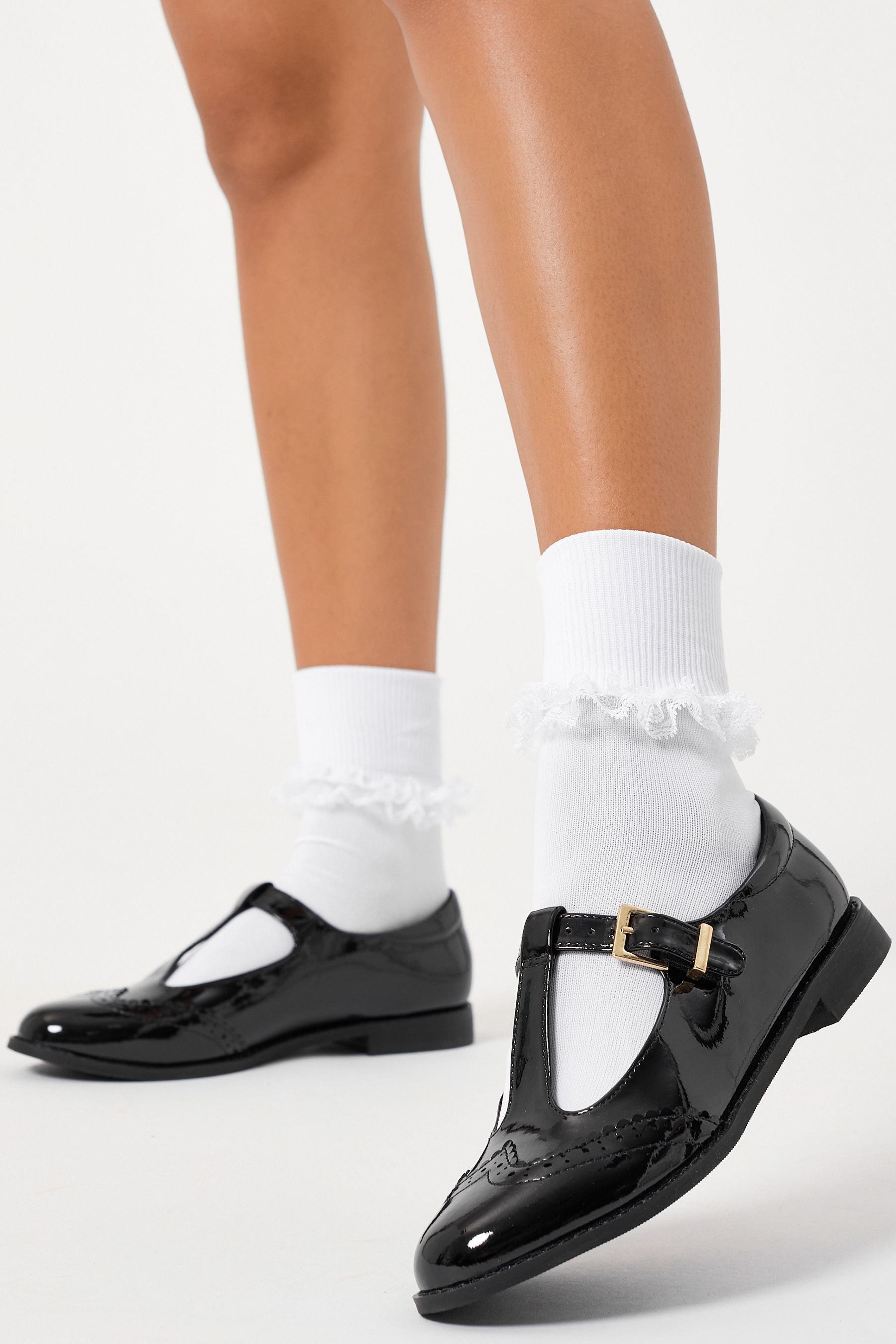 Black Chunky Mary Jane Dolly School Shoe