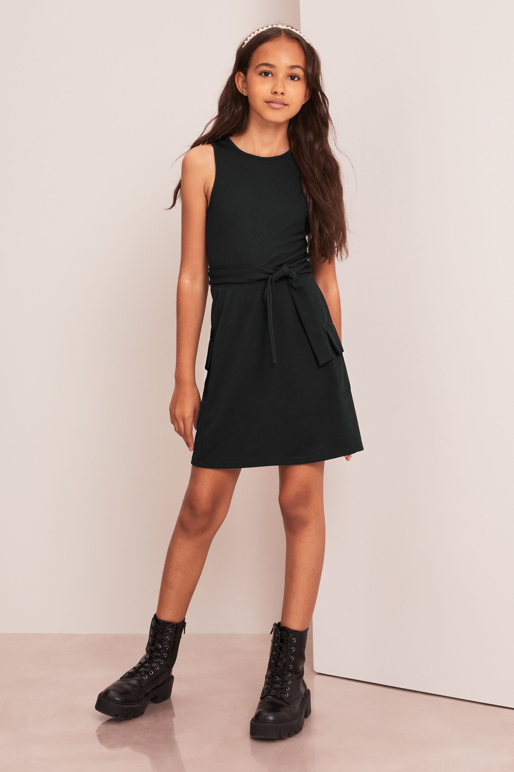 Black Cargo 2 in1 Dress