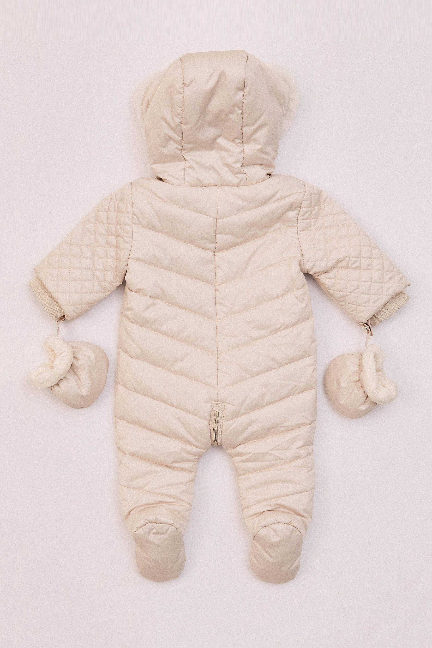 Cream Baby Snowsuit