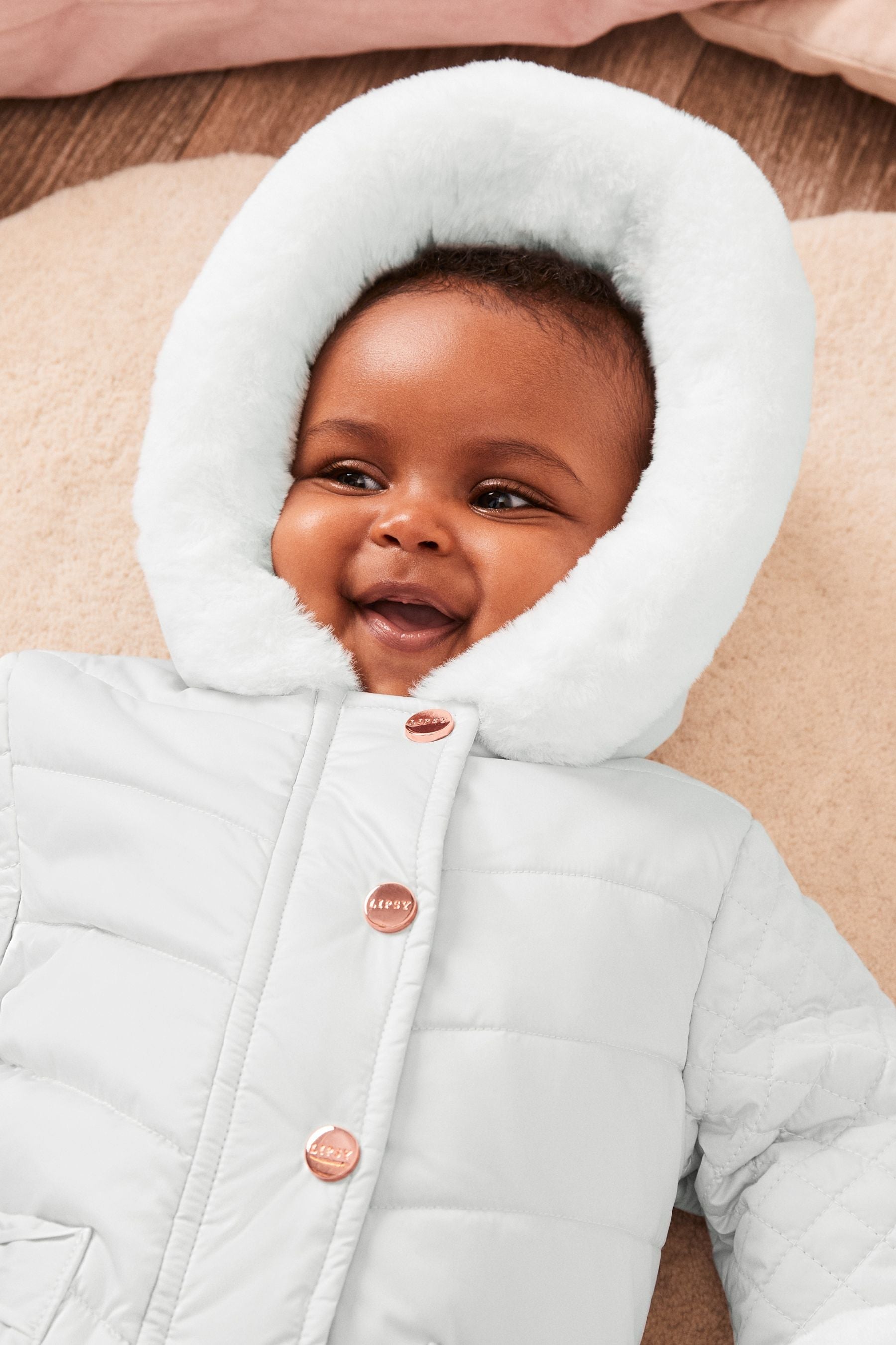 Grey Baby Snowsuit