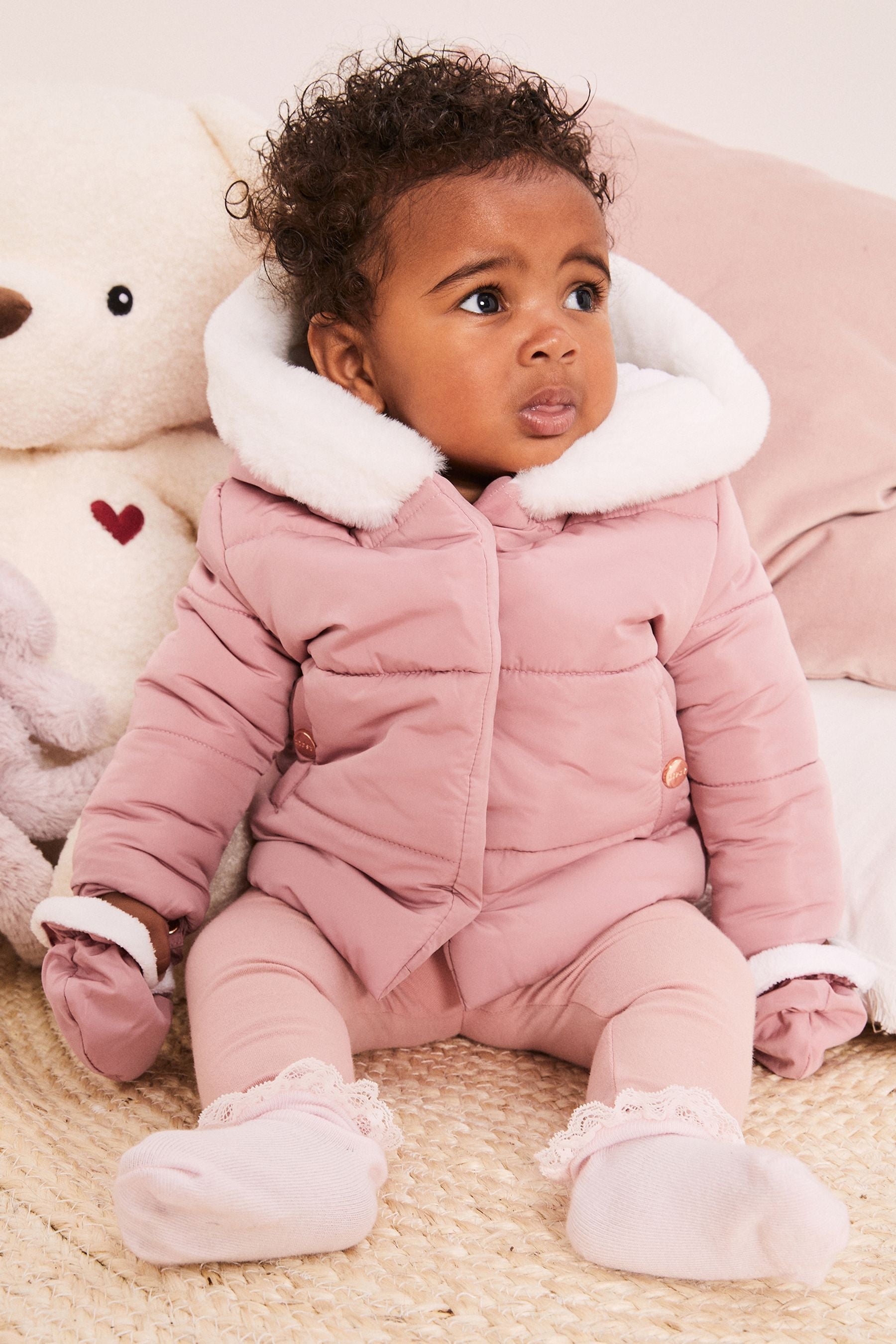 Rose Pink Baby Coat