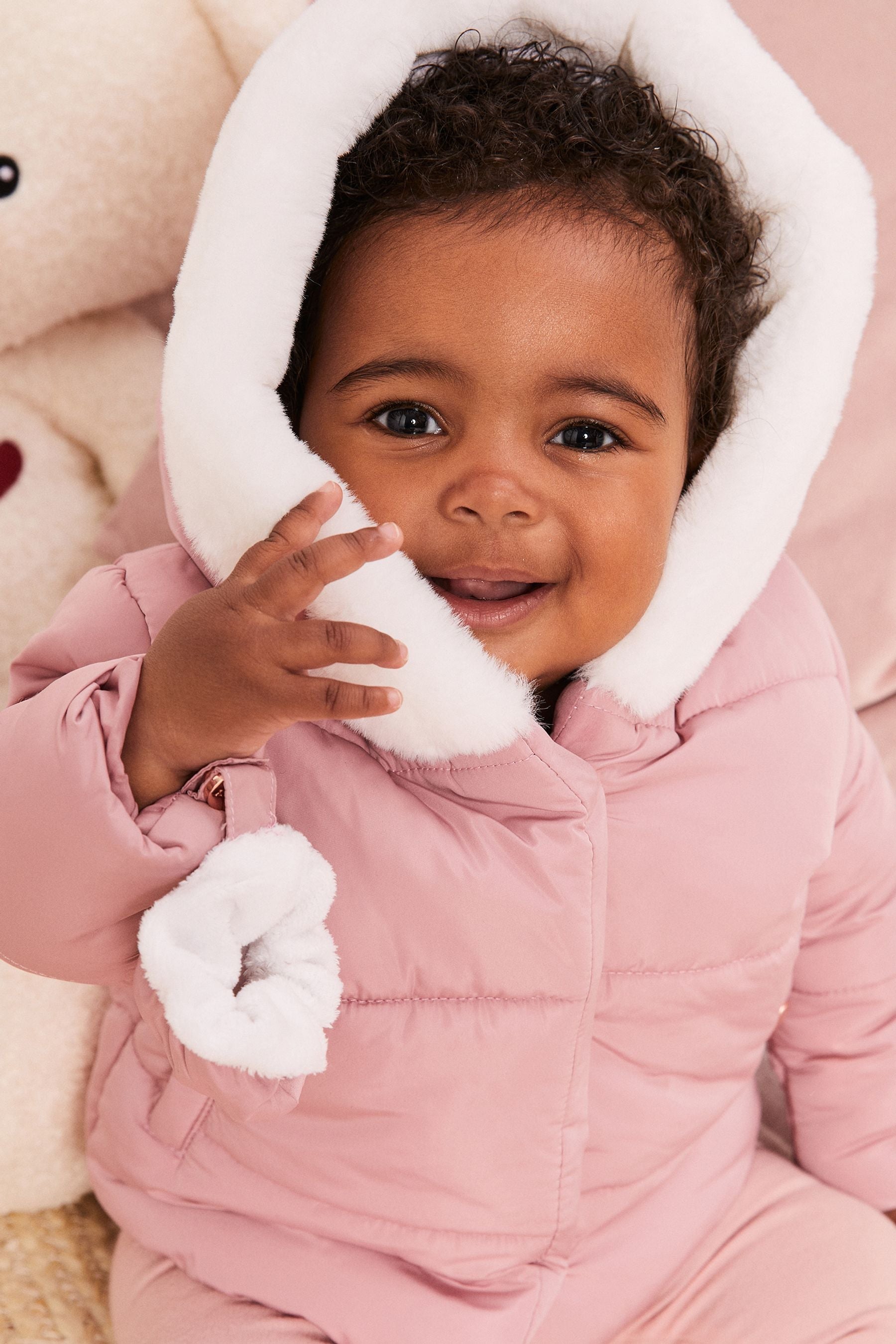 Rose Pink Baby Coat