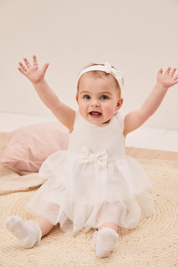 White Baby Tutu Tulle Dress