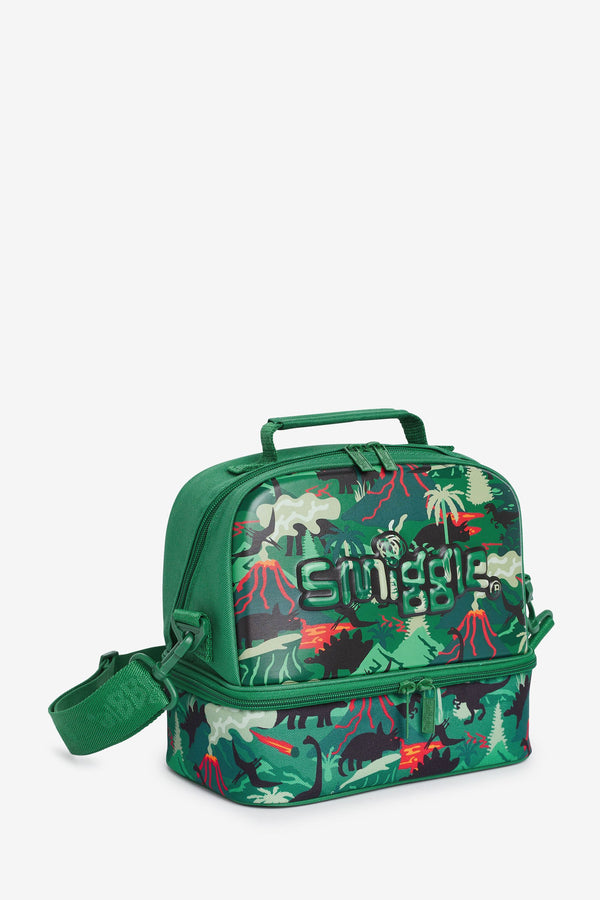 Smiggle Green Dinosaur Vivid Hardtop Lunchbox