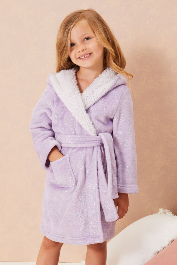 Lilac Mini Cosy Dressing Gown