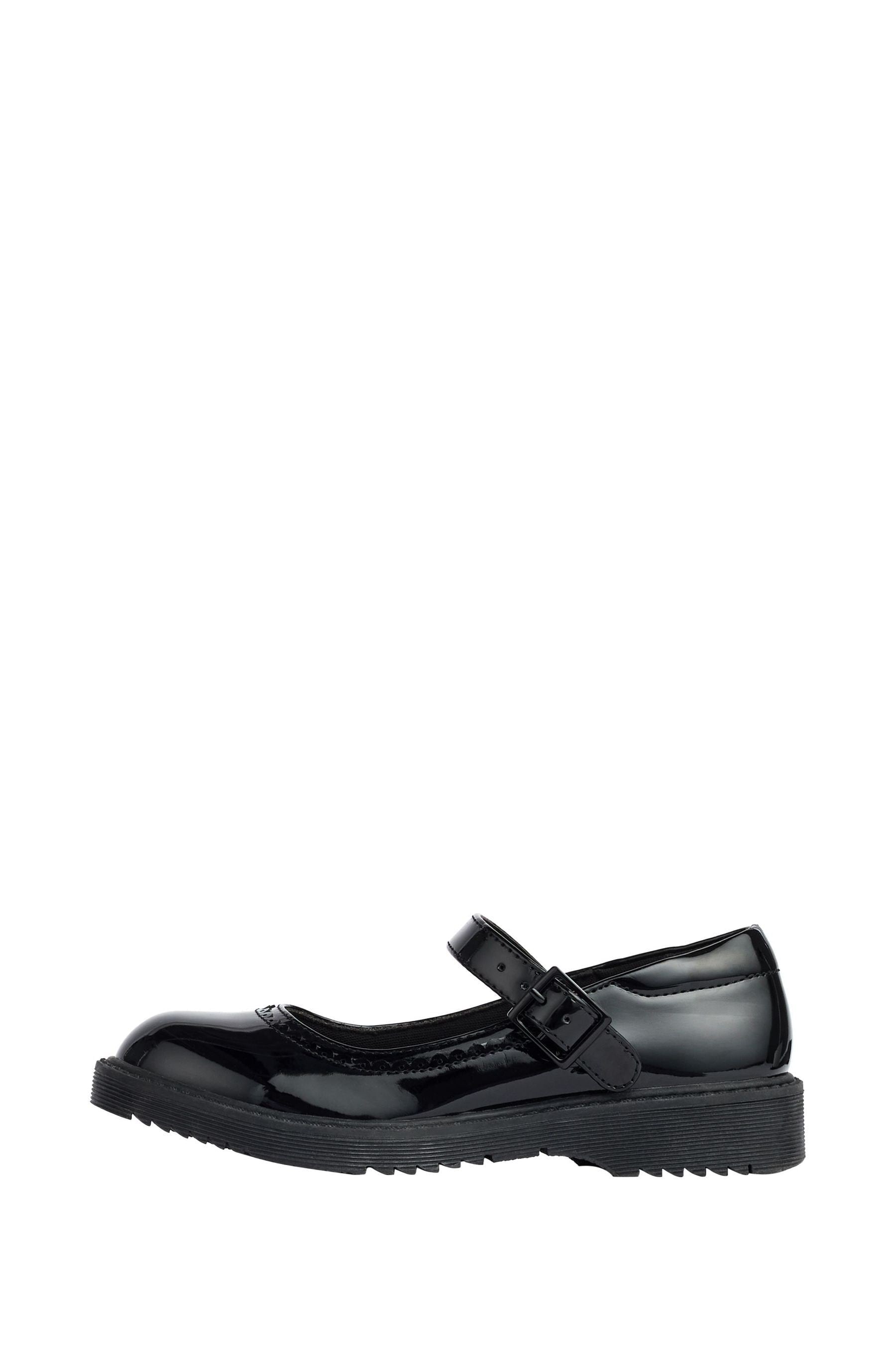 Black Chunky Mary Jane Dolly School Shoe