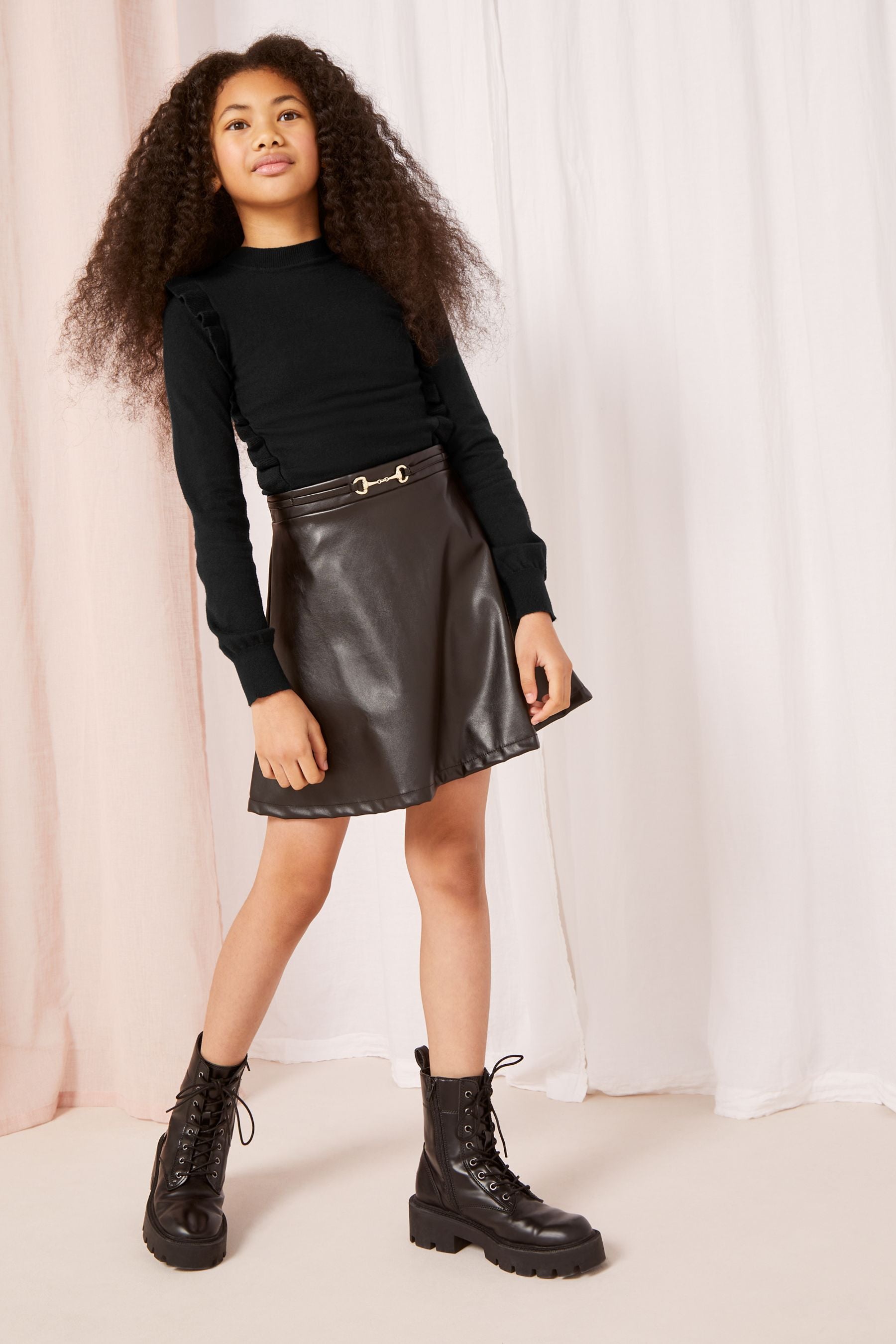 Black Frill Jumper