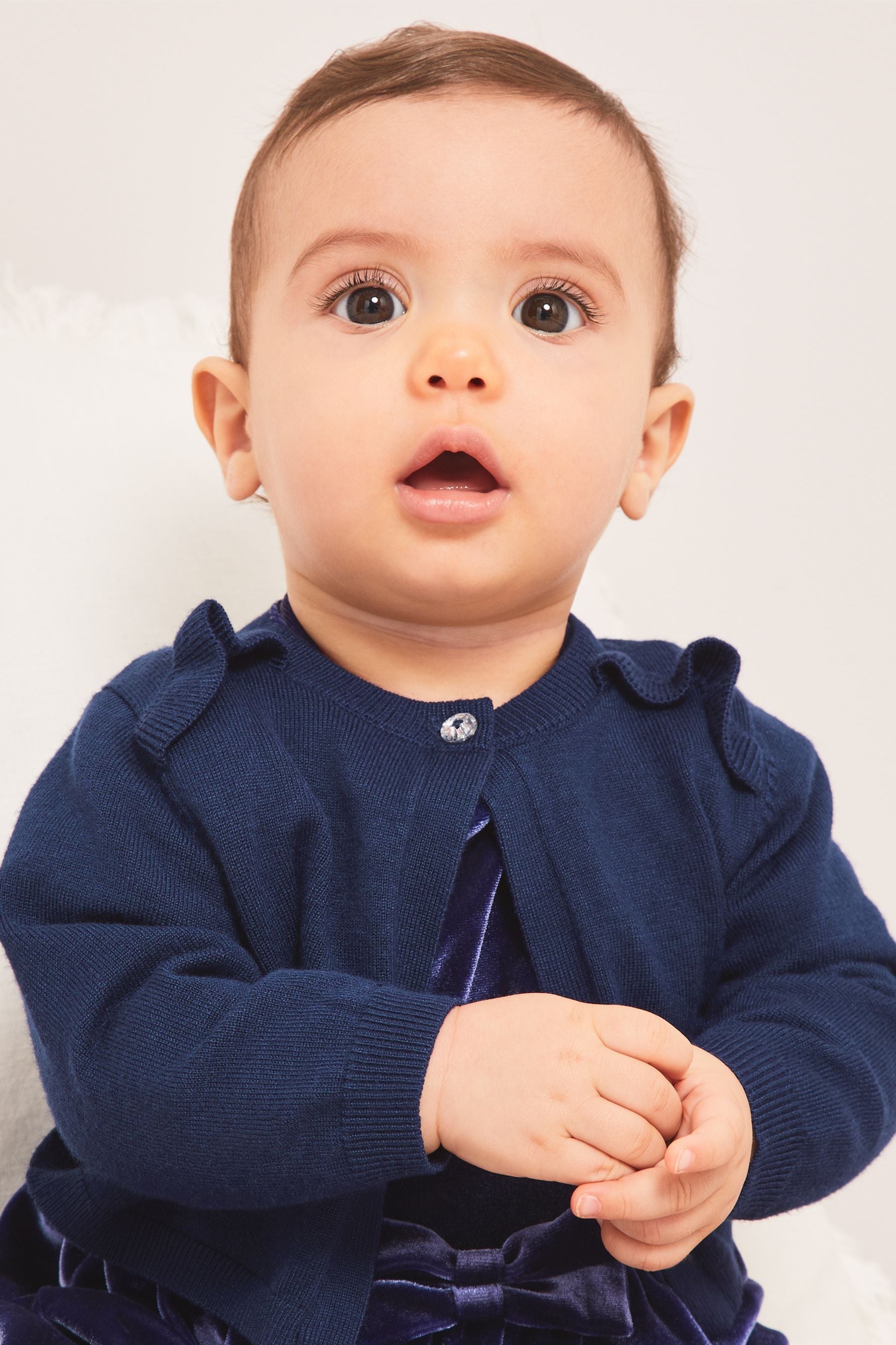 Navy Blue Baby Occasion Shrug