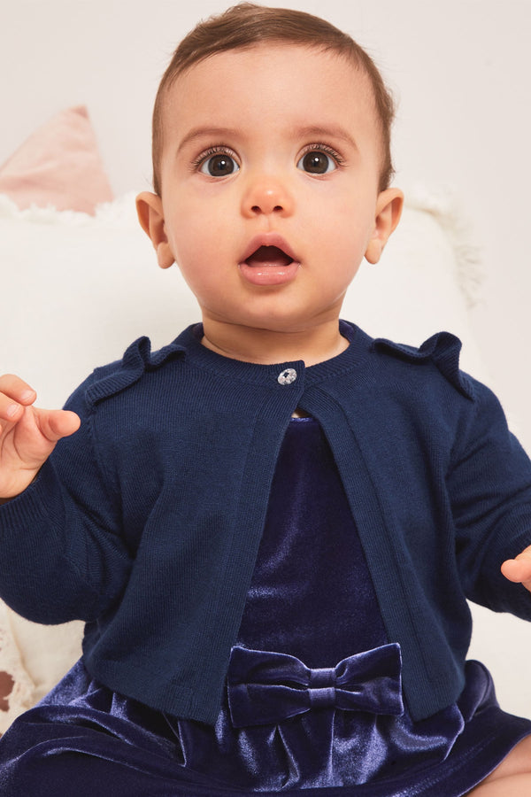 Navy Blue Baby Occasion Shrug