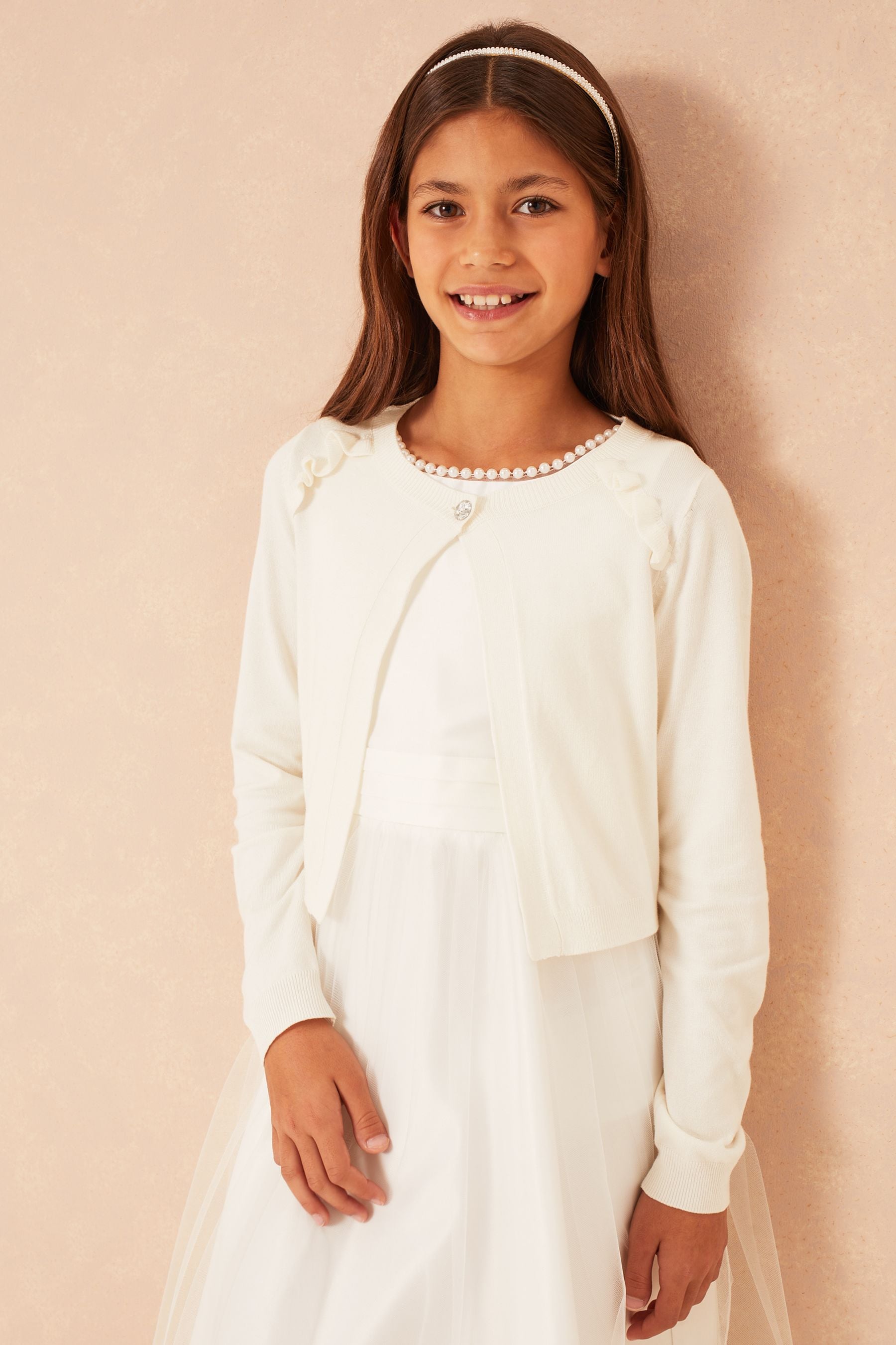 Lipsy Ivory Occasion Bolero Cardigan (5-16yrs)