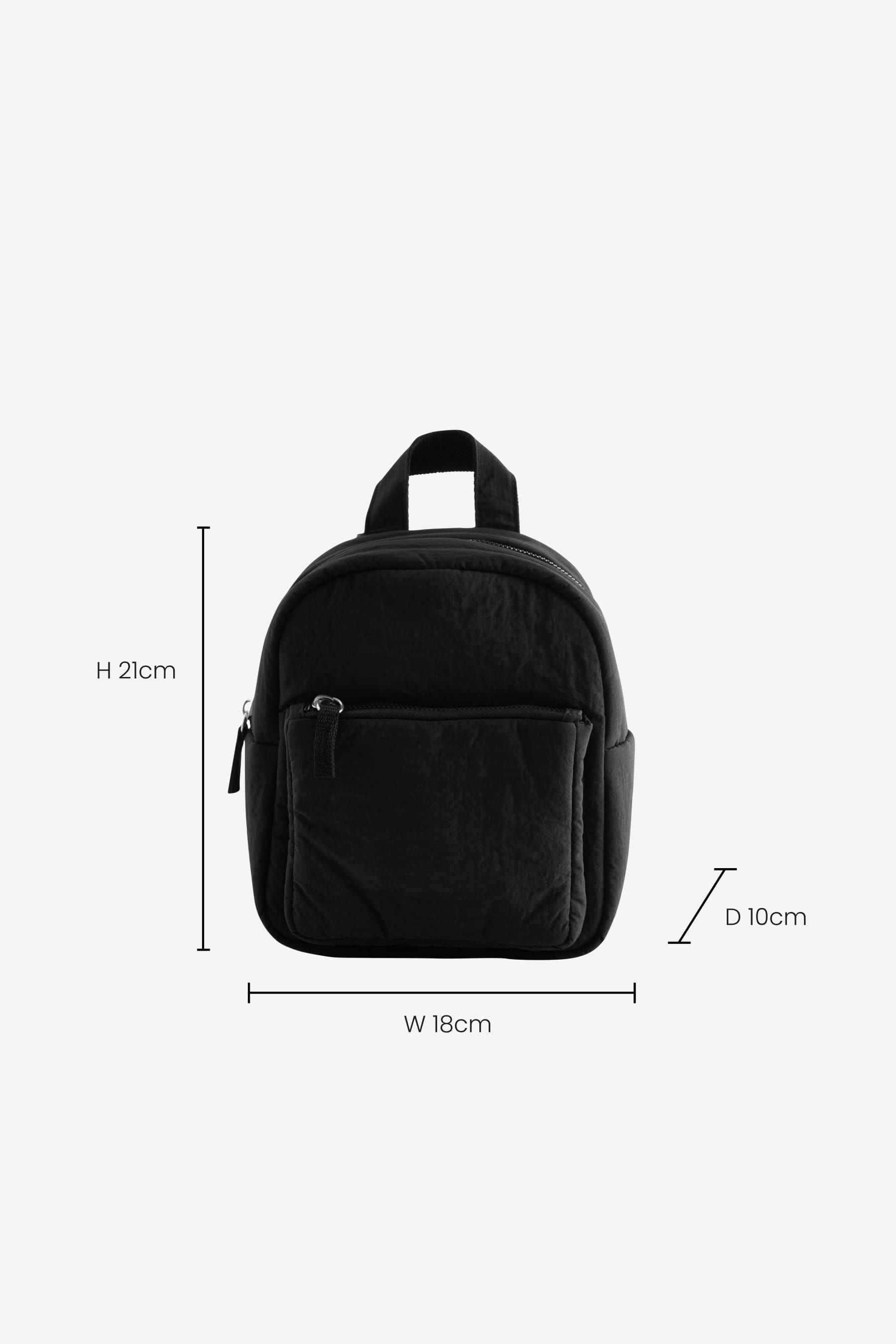 Black Mini Backpack