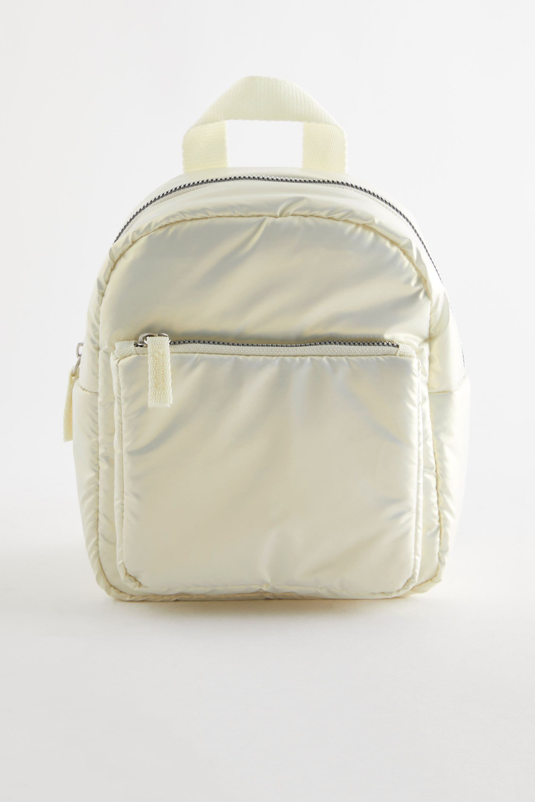 Silver Mini Backpack