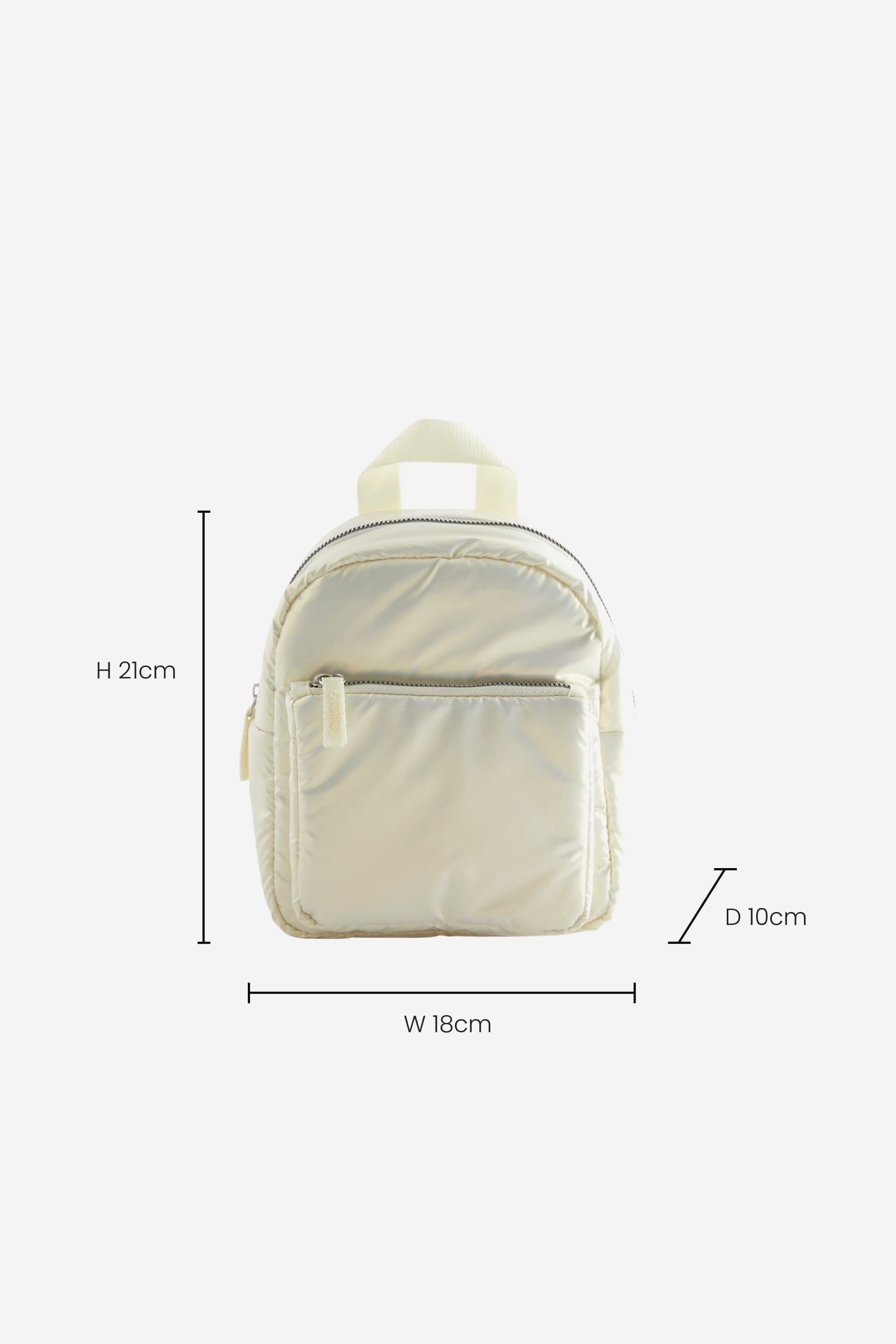 Silver Mini Backpack