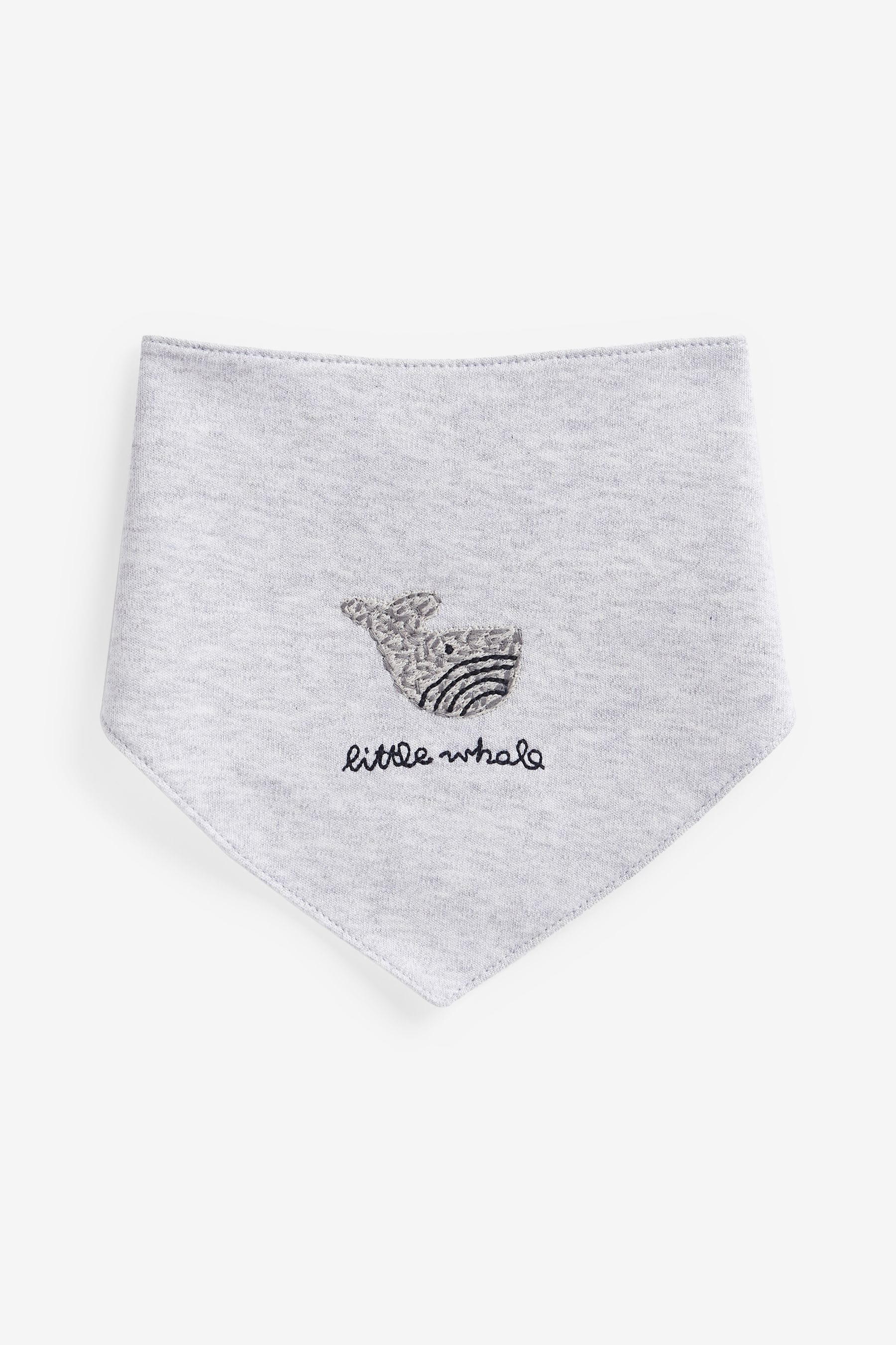 Grey Whale Baby Bibs 3 Pack