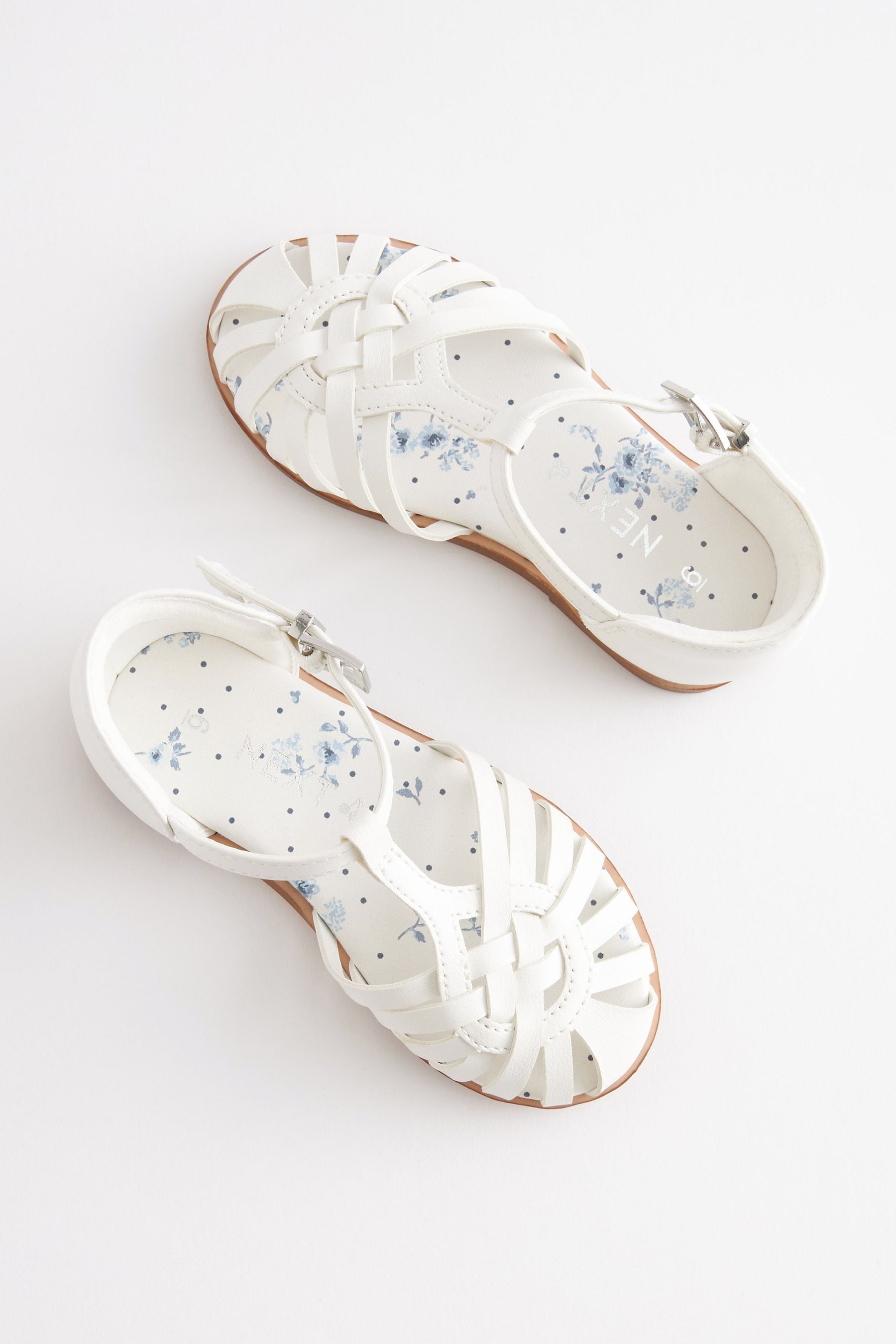 White Fisherman Occasion Sandals