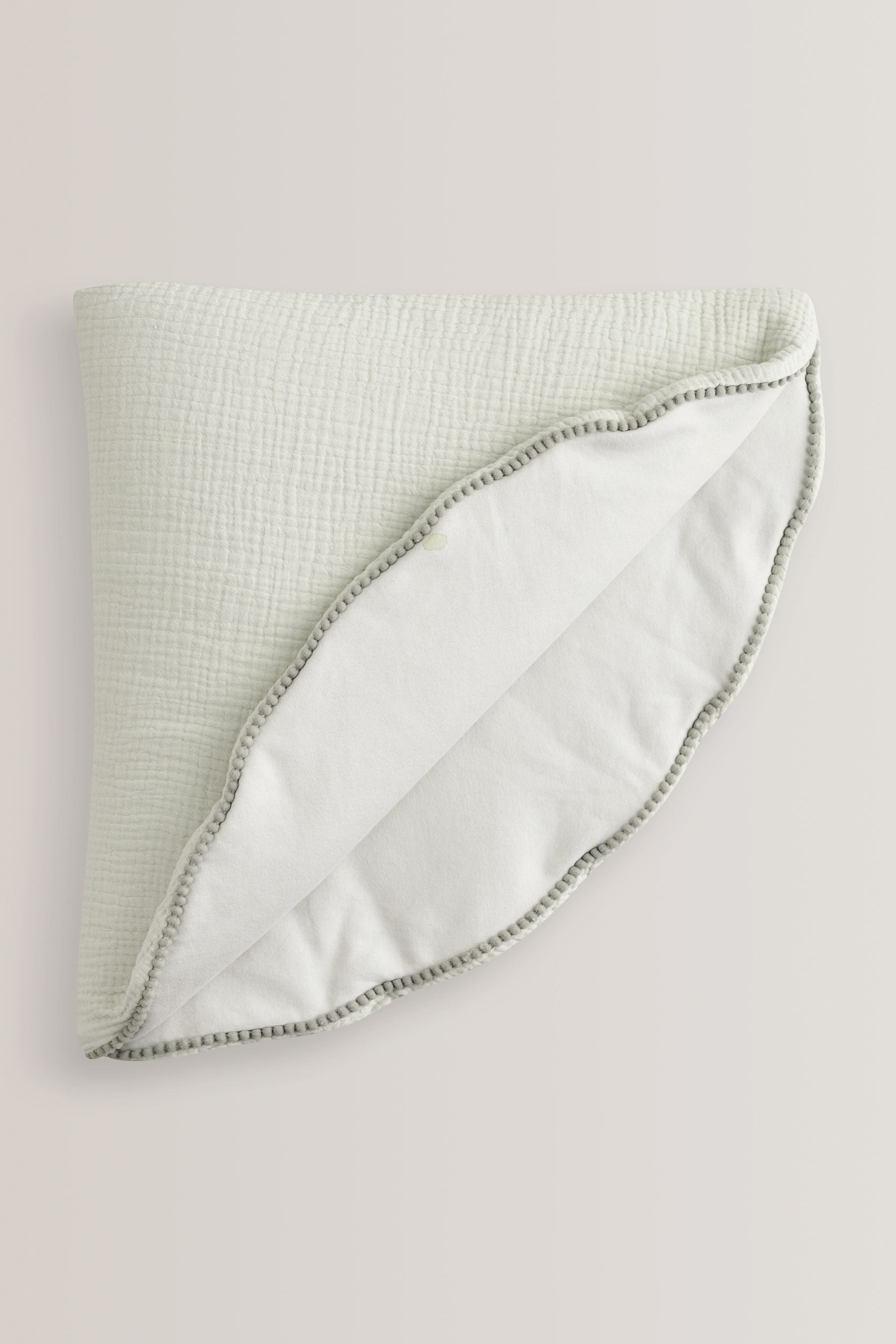 Sage Green Pom Baby Mat